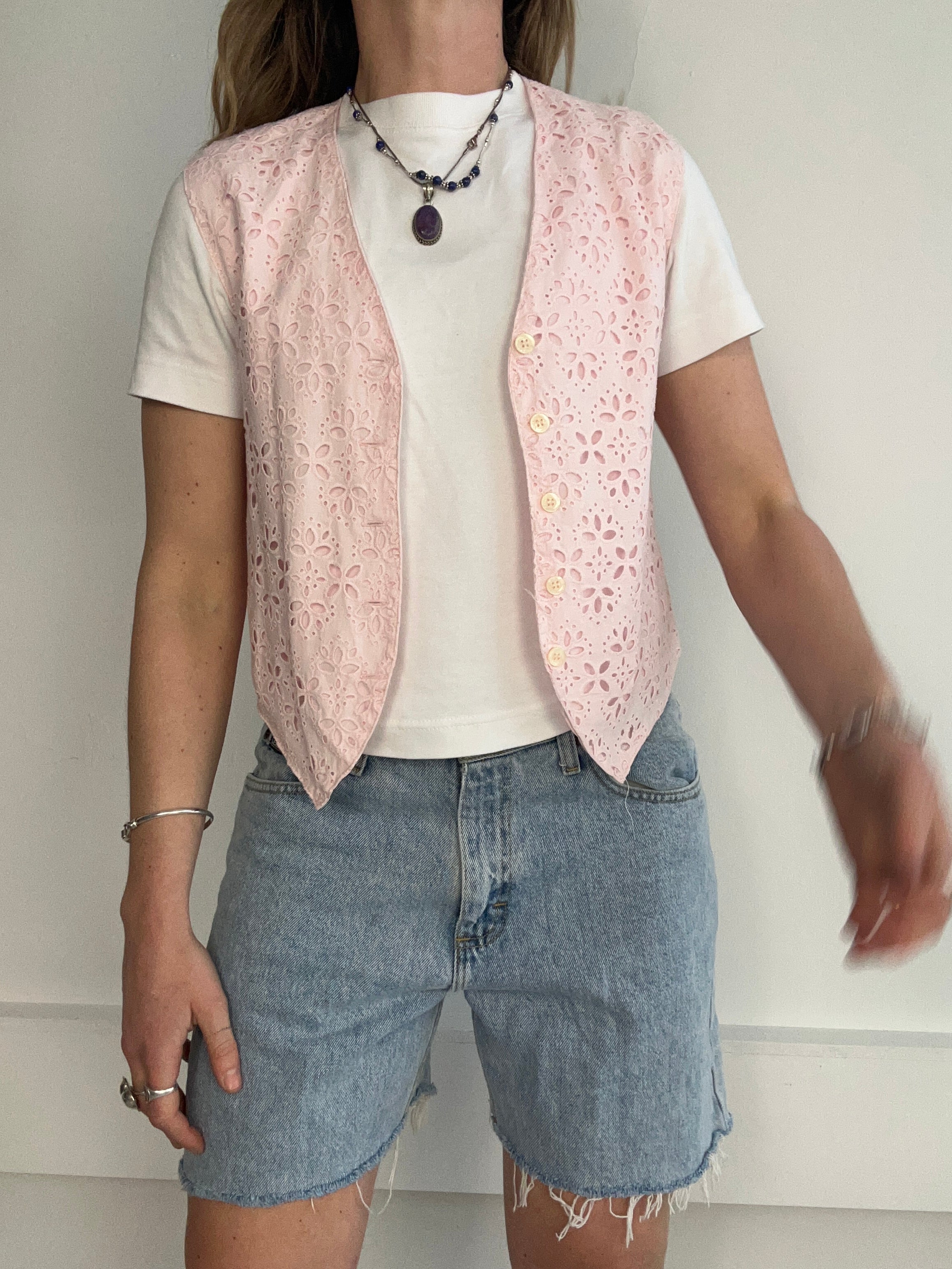 Baby 90's Pink Vest Size S