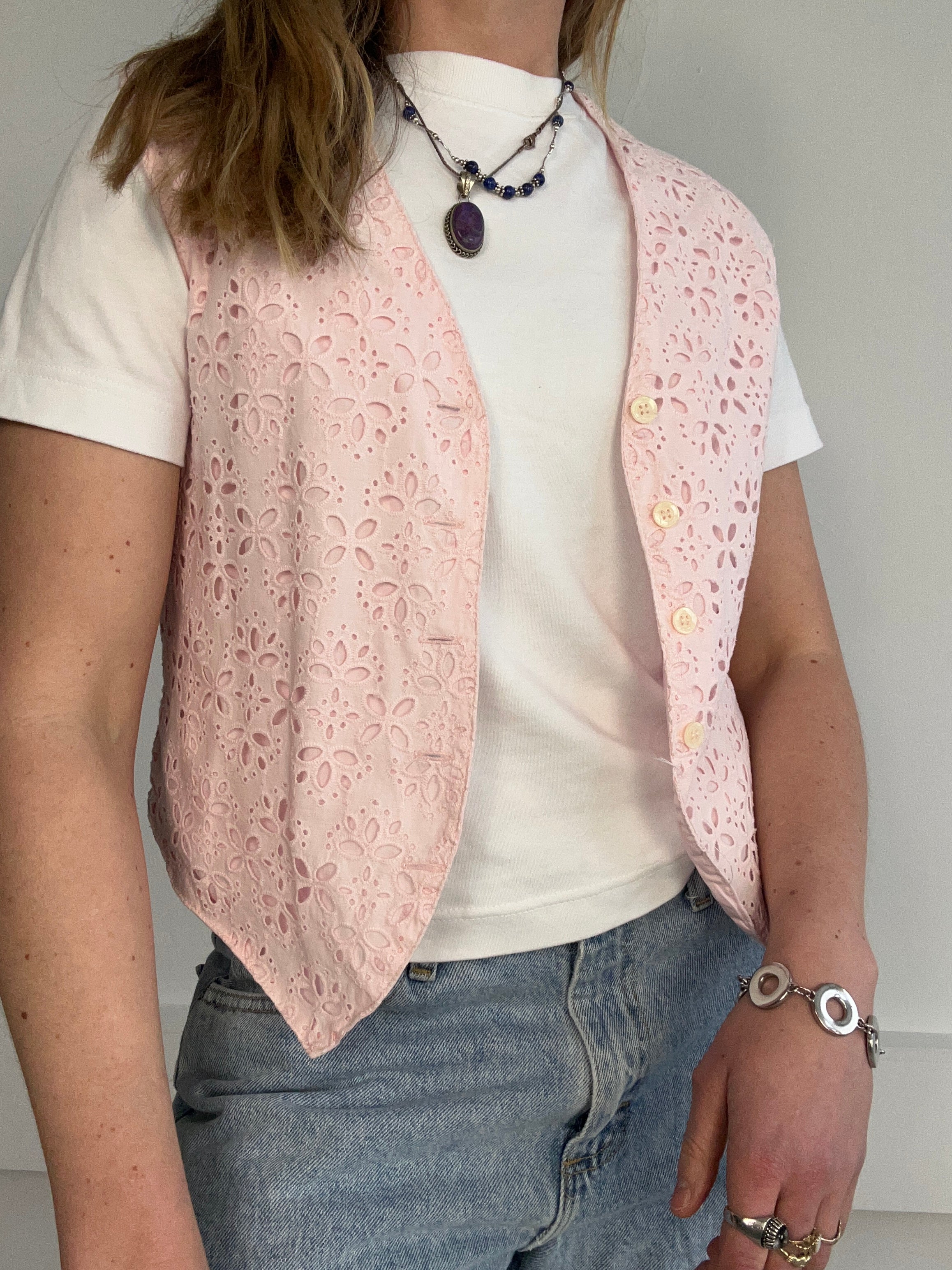 Baby 90's Pink Vest Size S