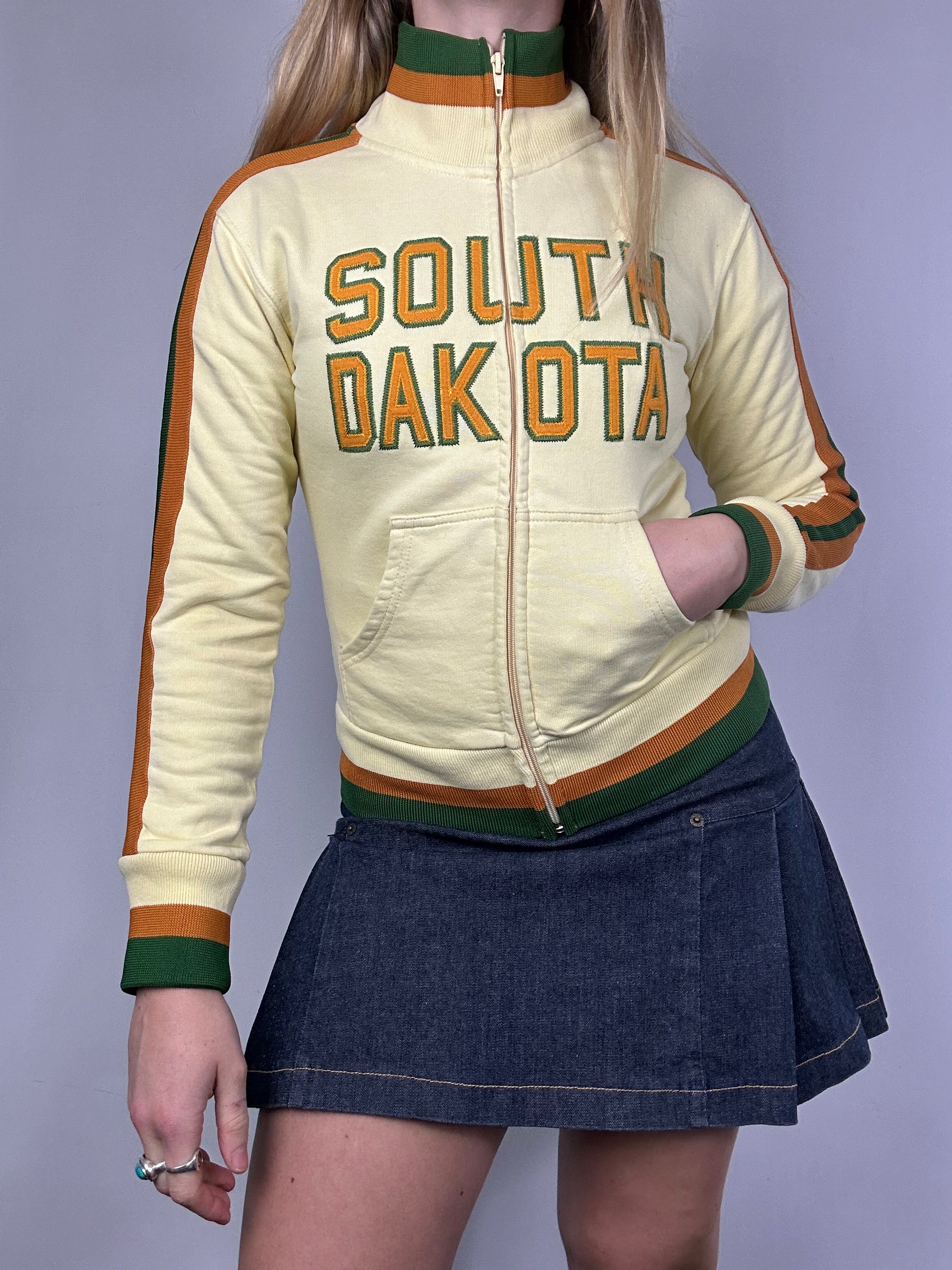 Dekota Lemon Track Jacket 1980's Size Xs