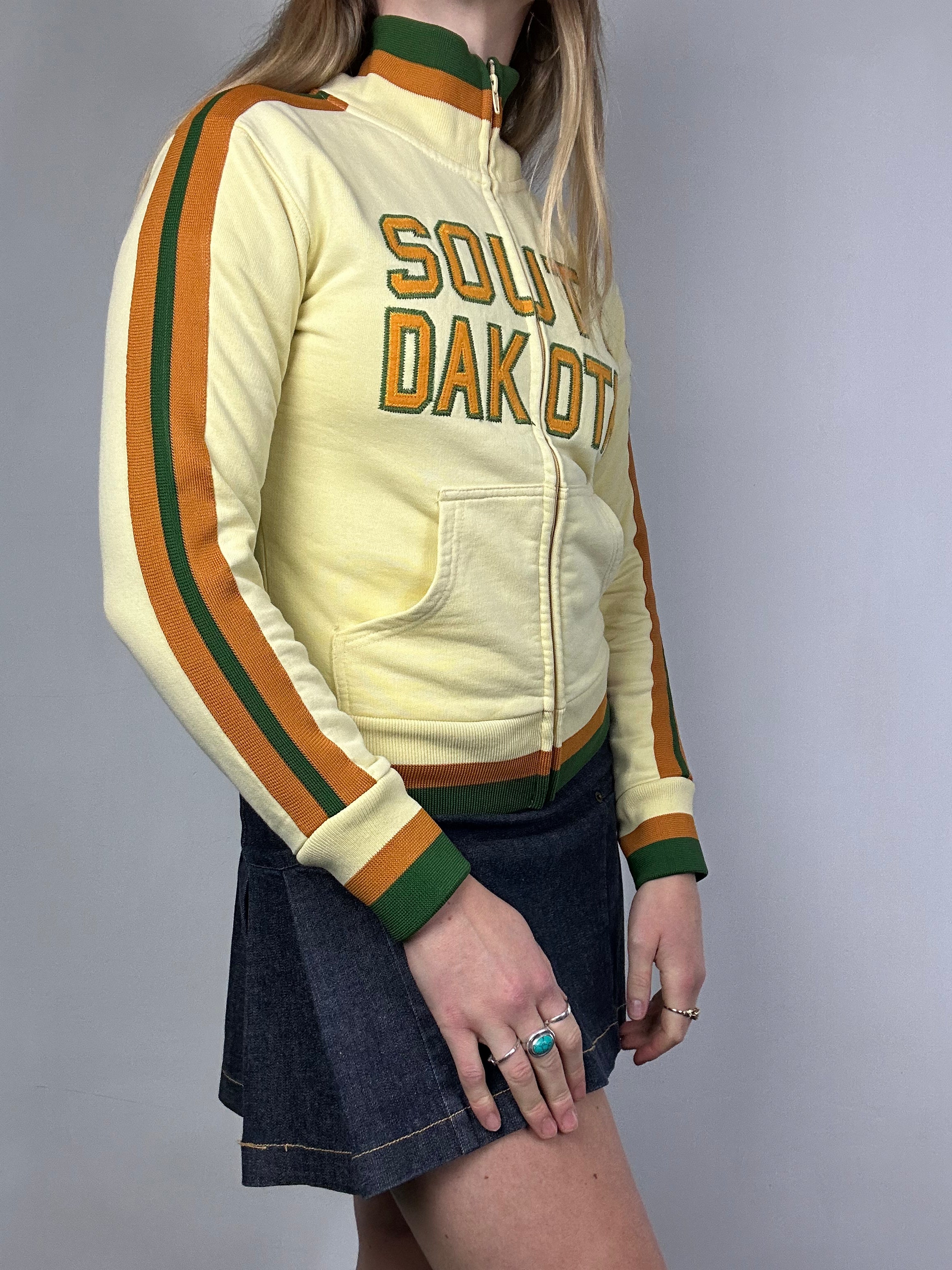 Dekota Lemon Track Jacket 1980's Size Xs