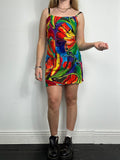90's multi Coloured Sun Dress Size 8