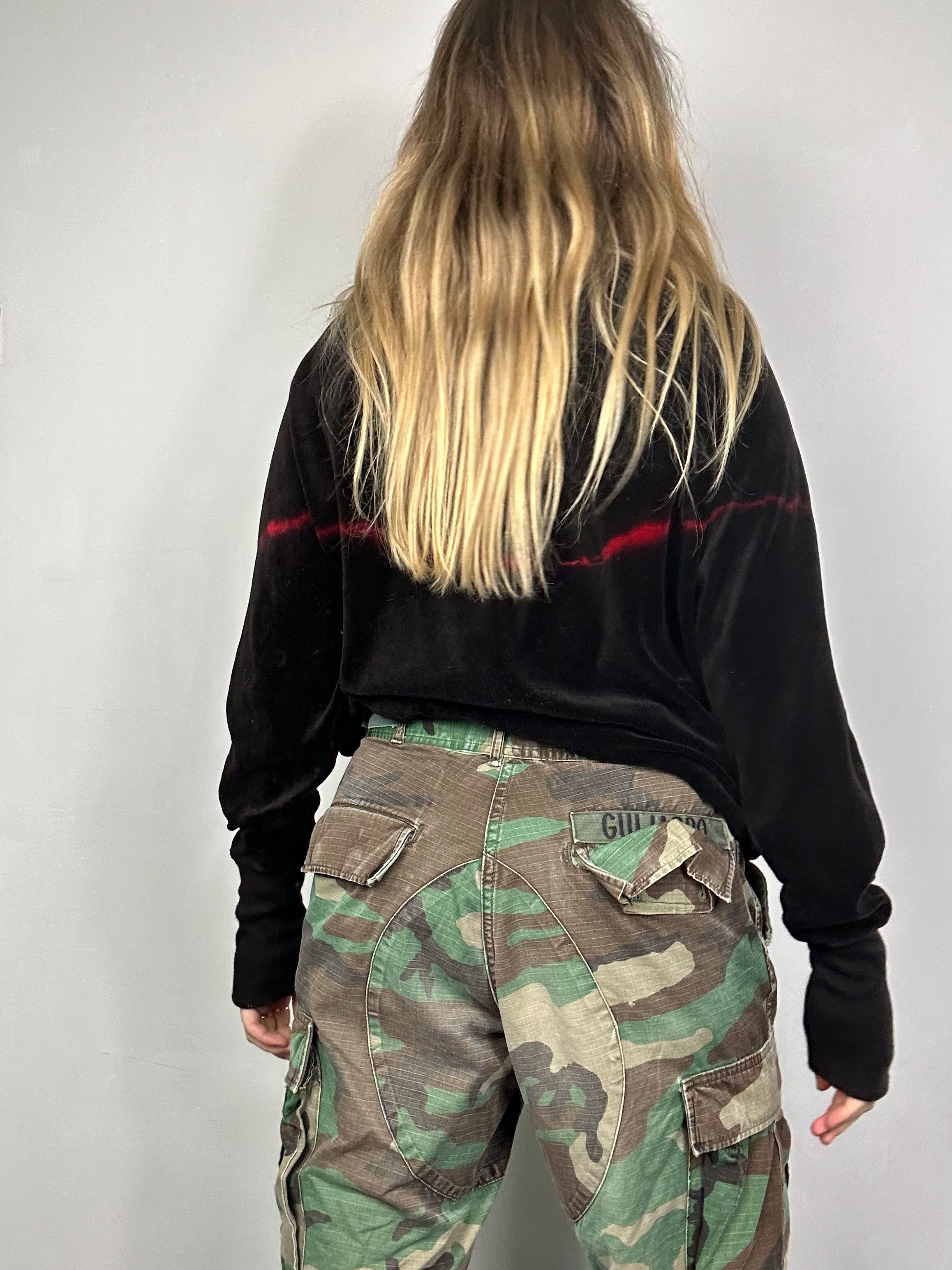 Velour 90's Tie Dye Sweater Size S