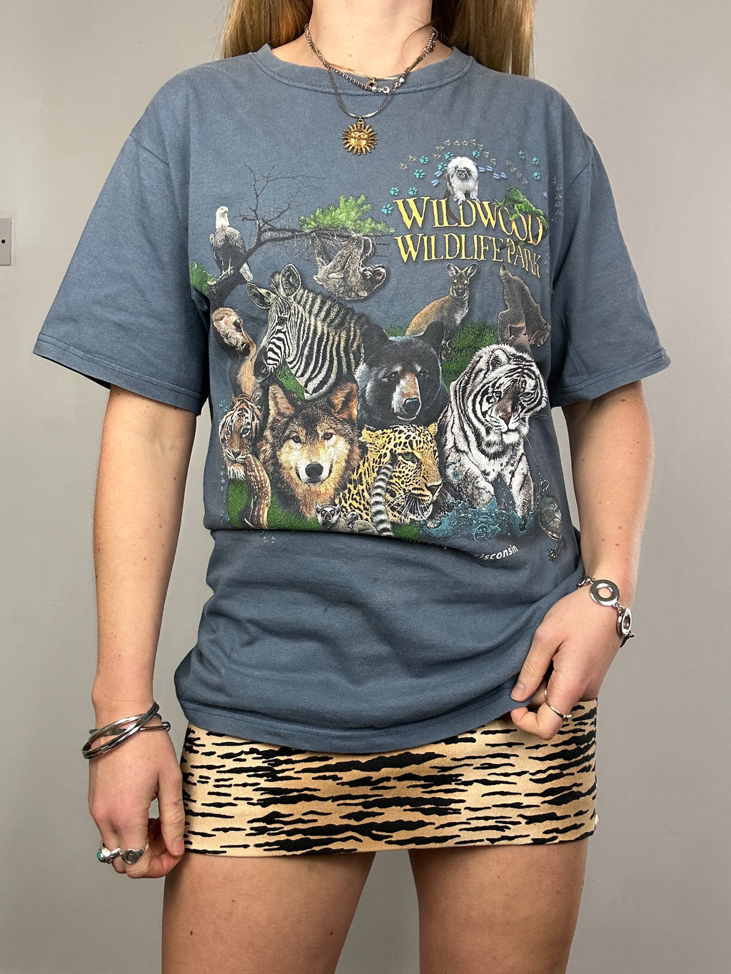 Animal 90's Print Tee Size S