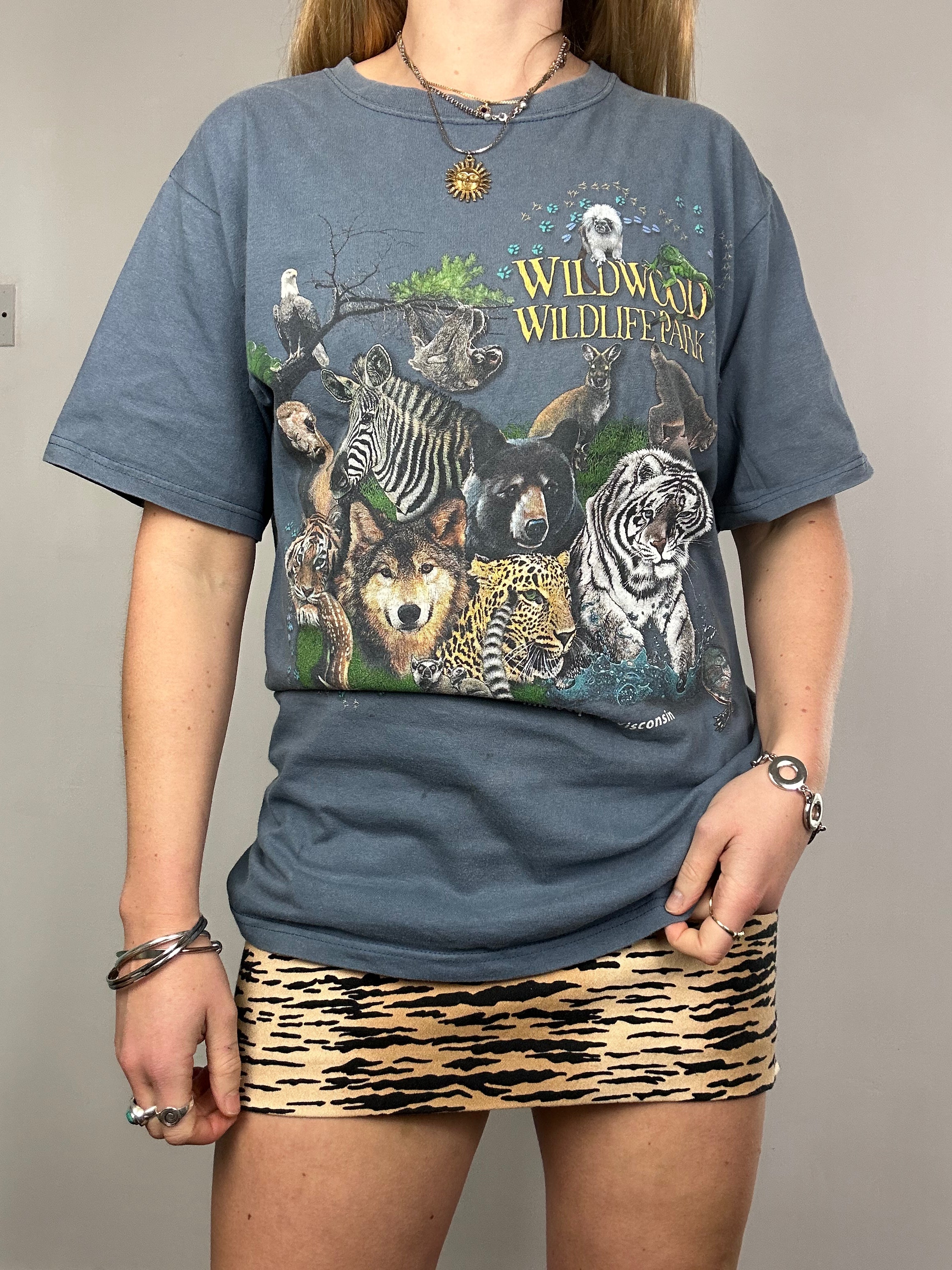 Animal 90's Print Tee Size S