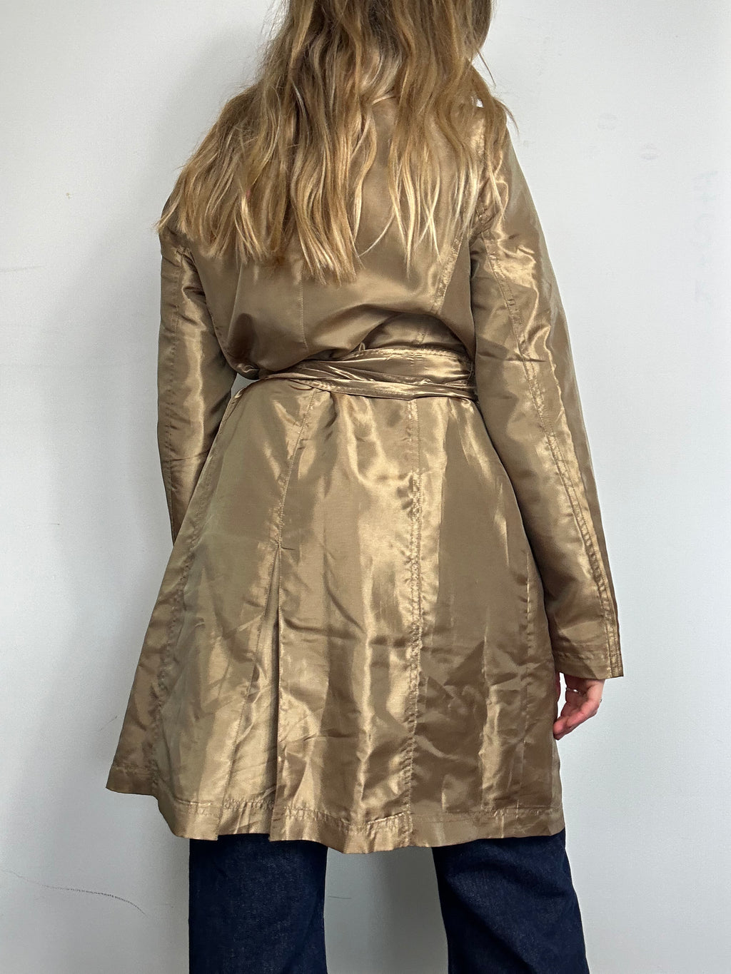 Gold Trench Coat Size 10