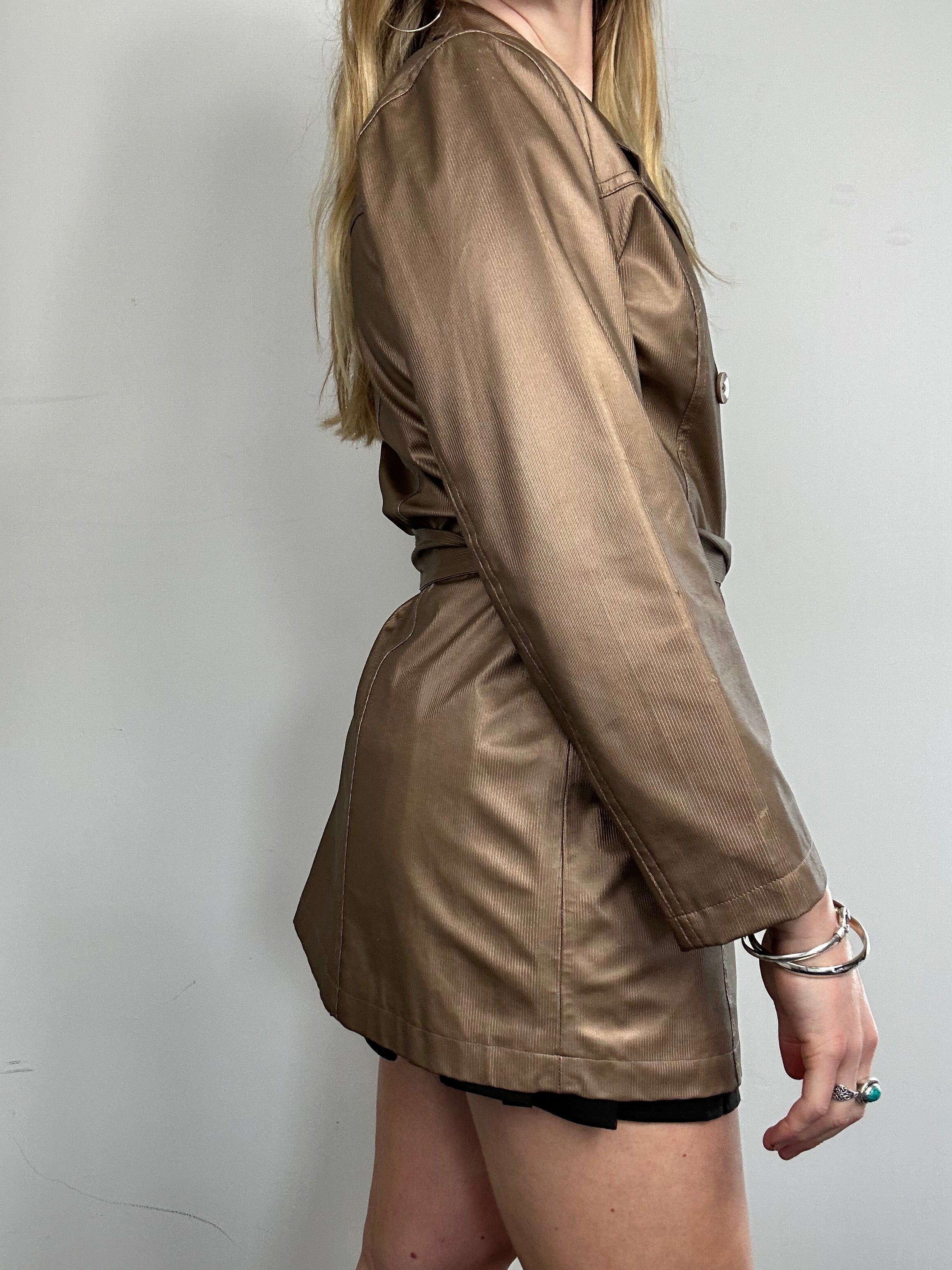 Bronze Trench Coat Size 12