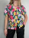 80's Floral Shirt Size 10