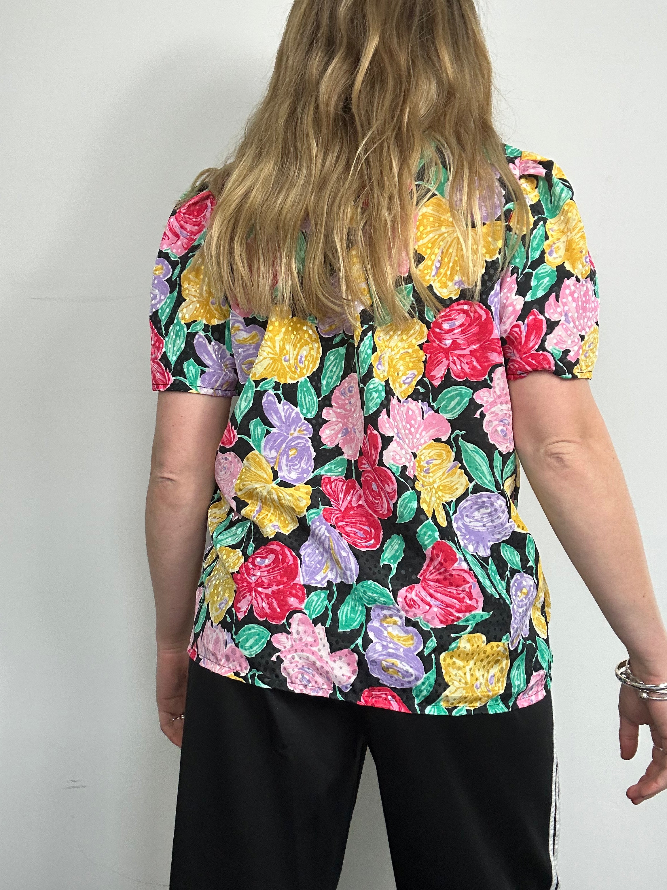 80's Floral Shirt Size 10