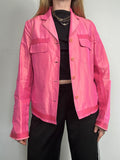 Pink Iridescent Silk Jacket Size 10