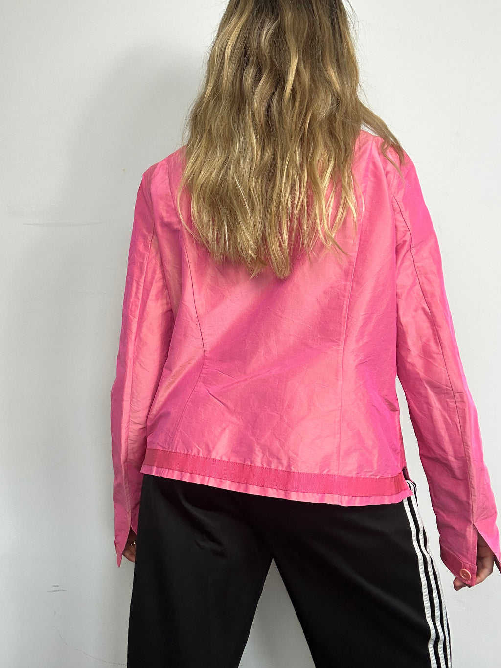 Pink Iridescent Silk Jacket Size 10