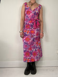 Pink 70's Maxi Dress Size 8