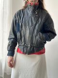 Leather And Denim 80's Jacket Size 10/12