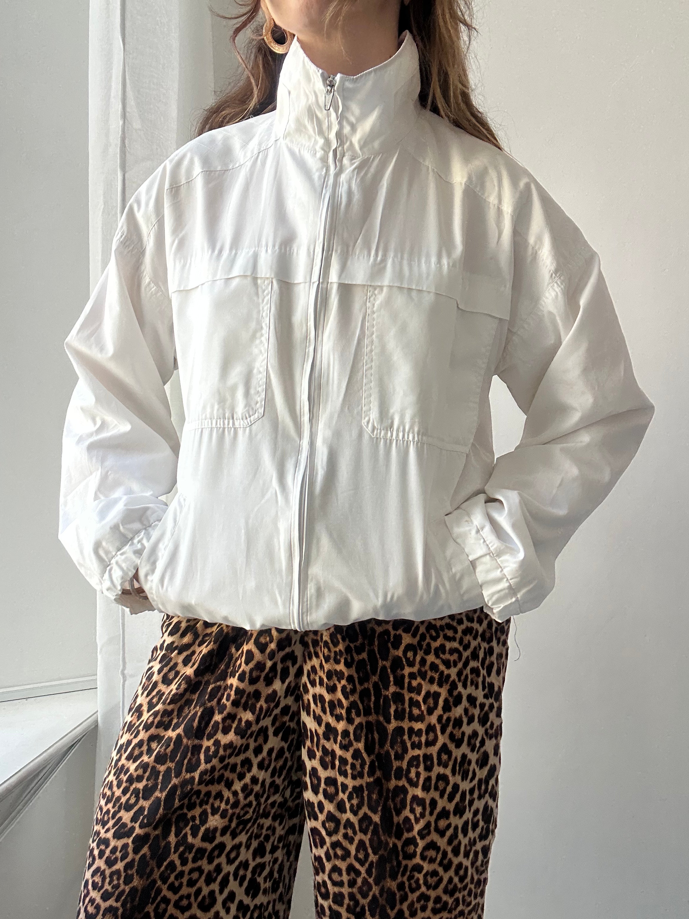 White track Jacket Size M