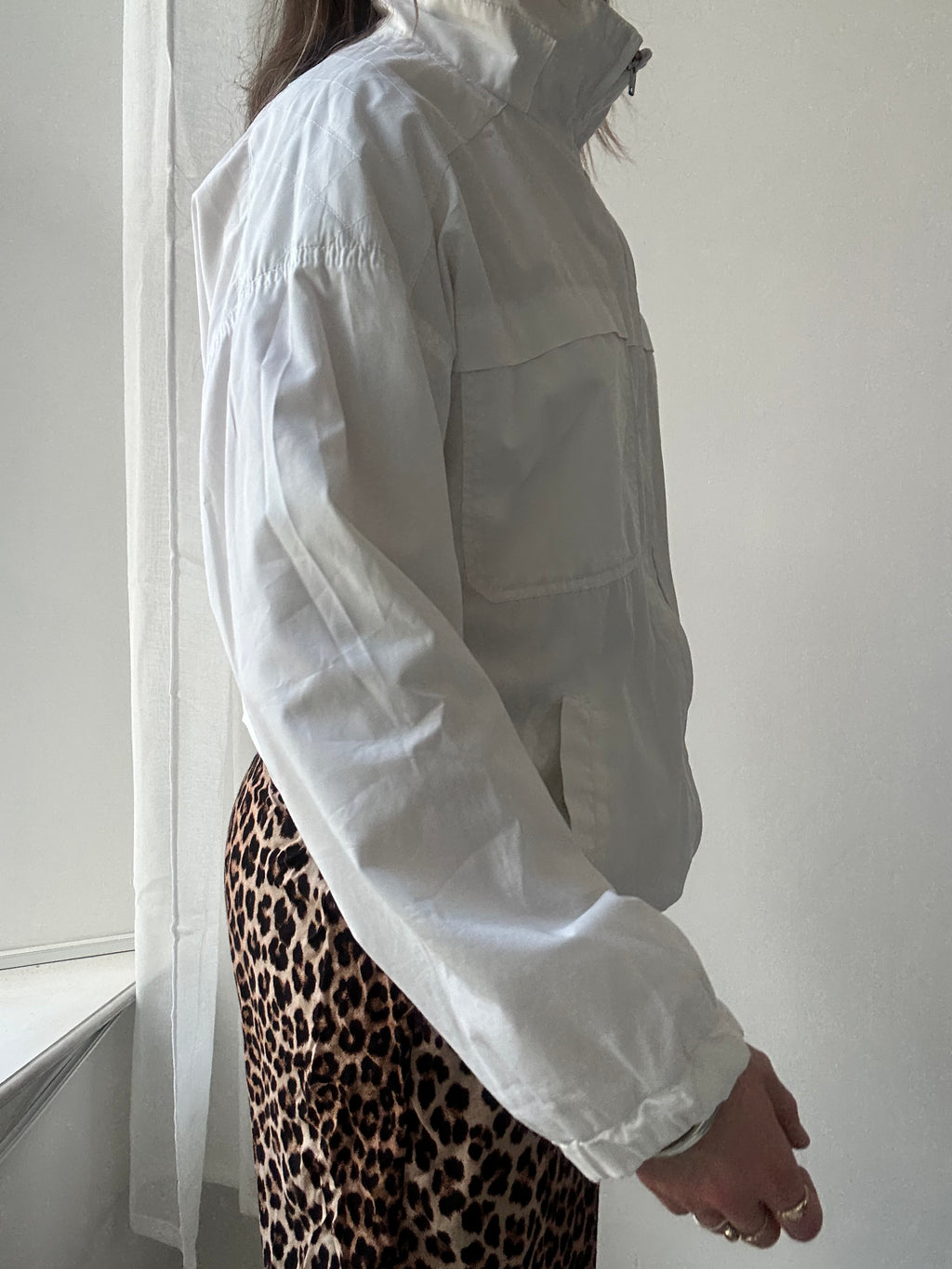 White track Jacket Size M