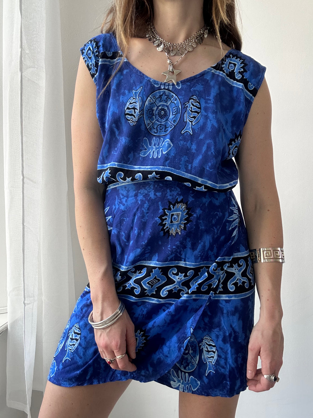 Blue top And Skirt Size 12