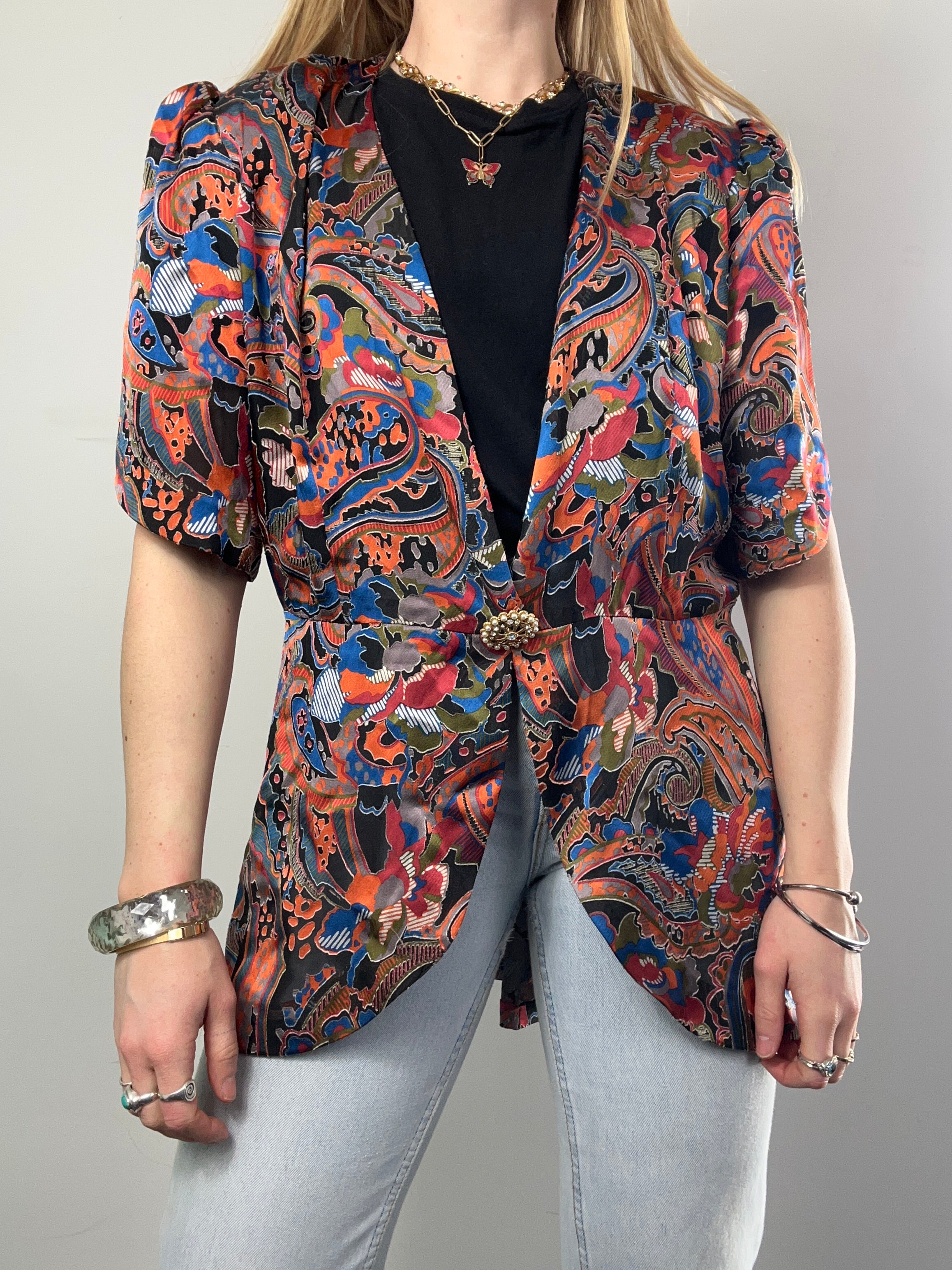 SIlky 80's Blazer Size 14