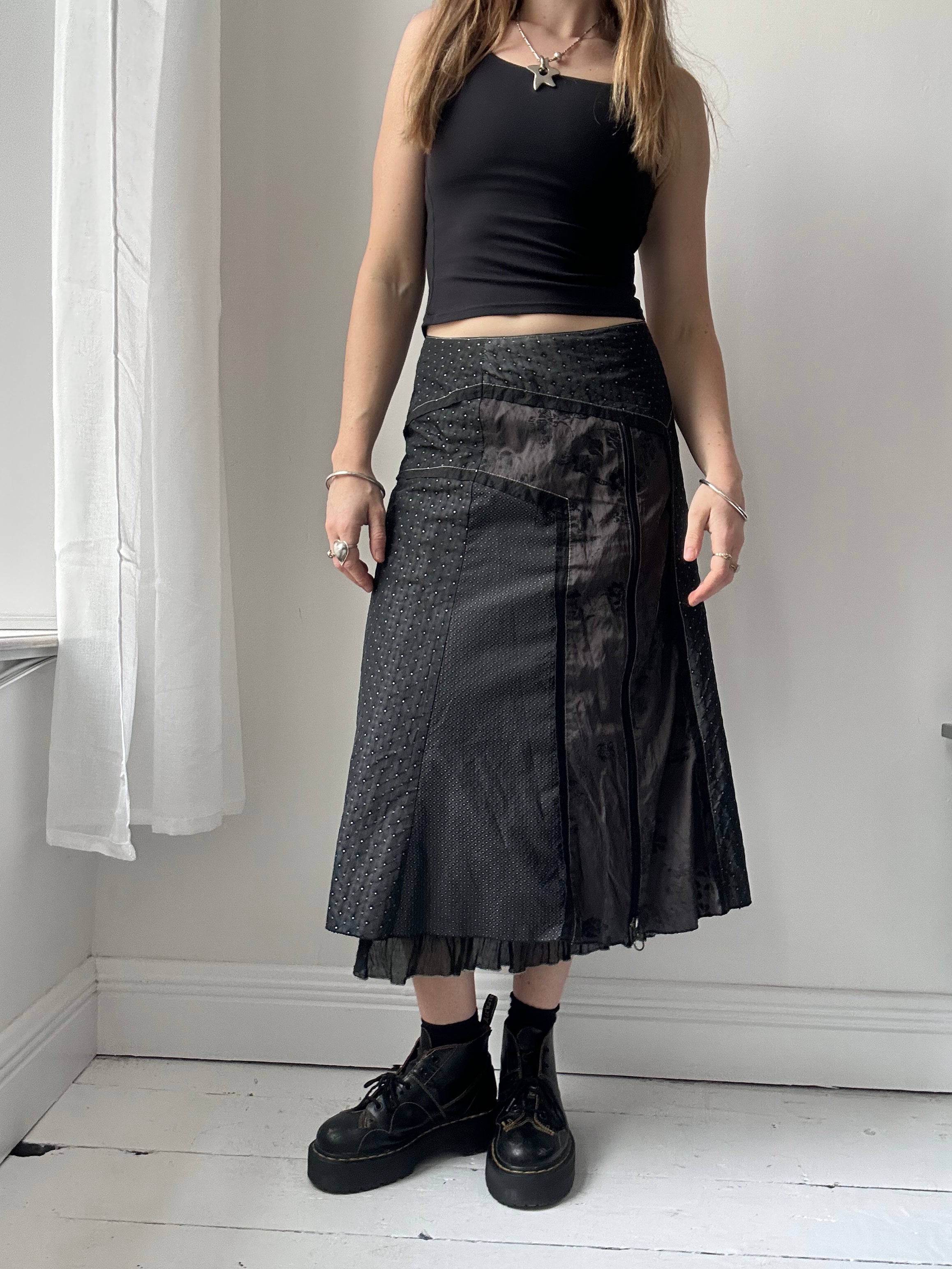 Black Midi Skirt Size 10