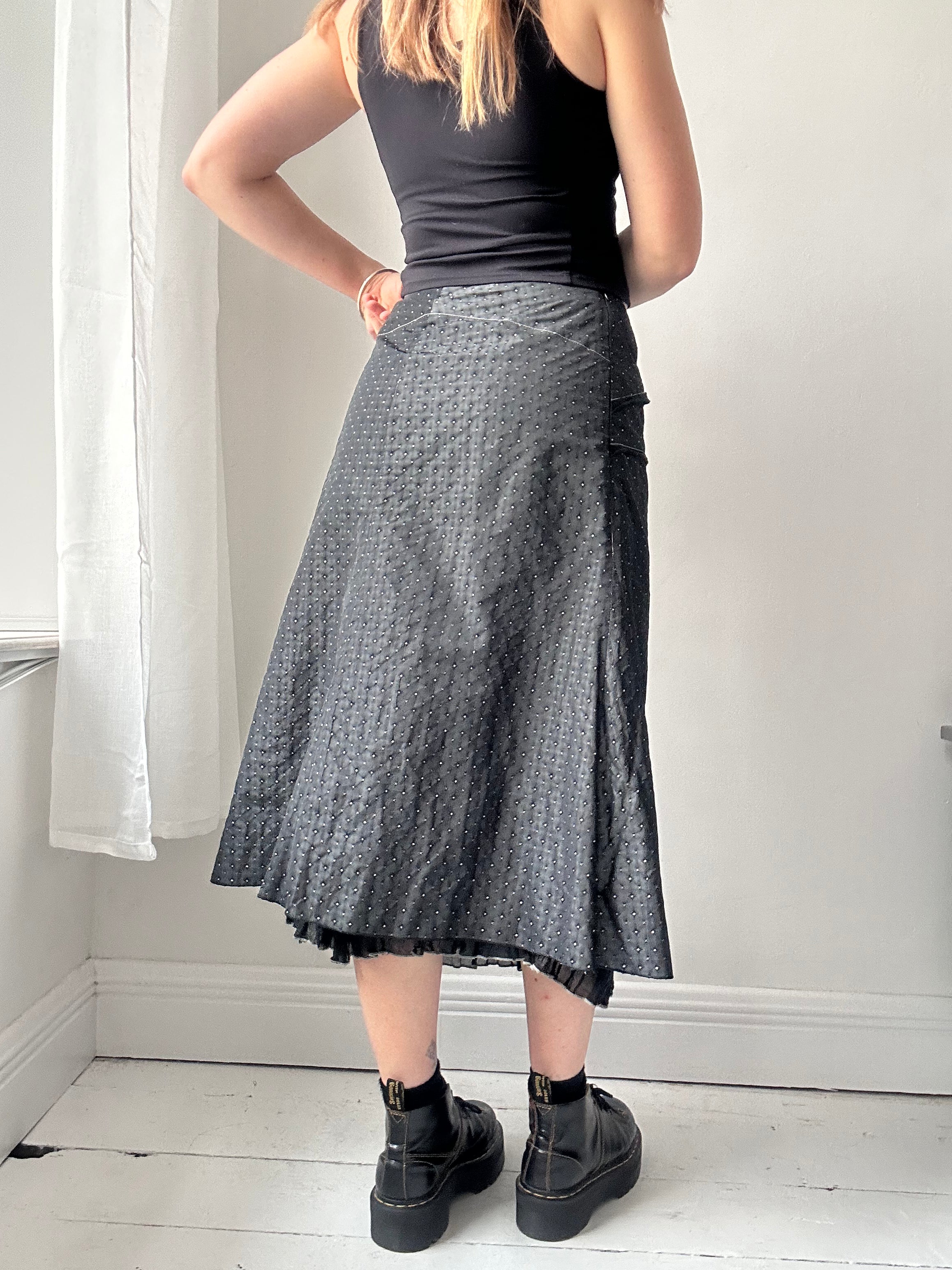 Black Midi Skirt Size 10
