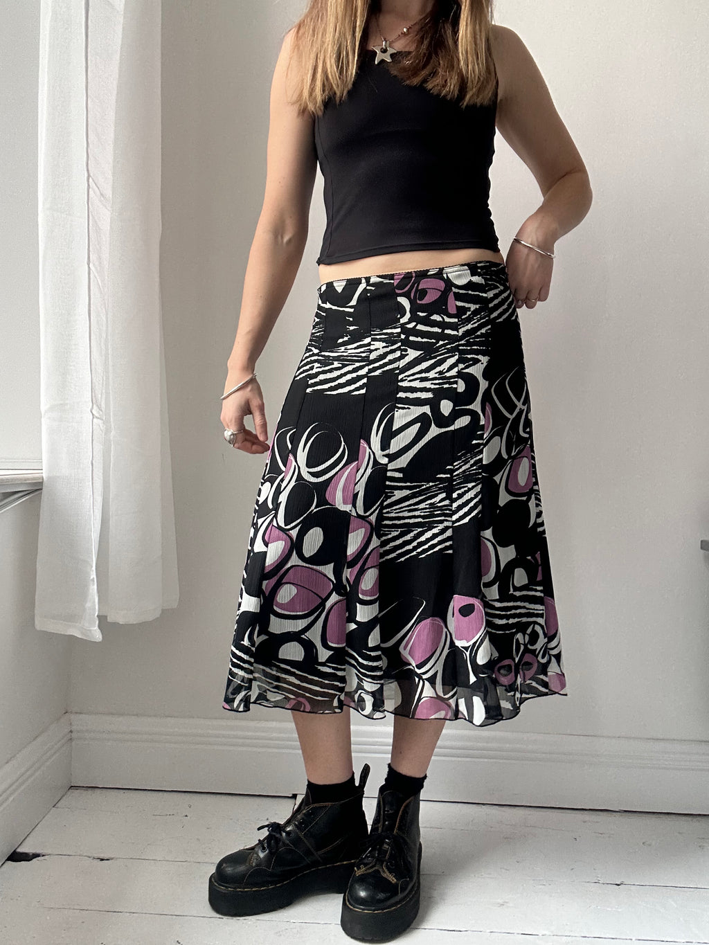 Chiffon Midi Skirt Size 12