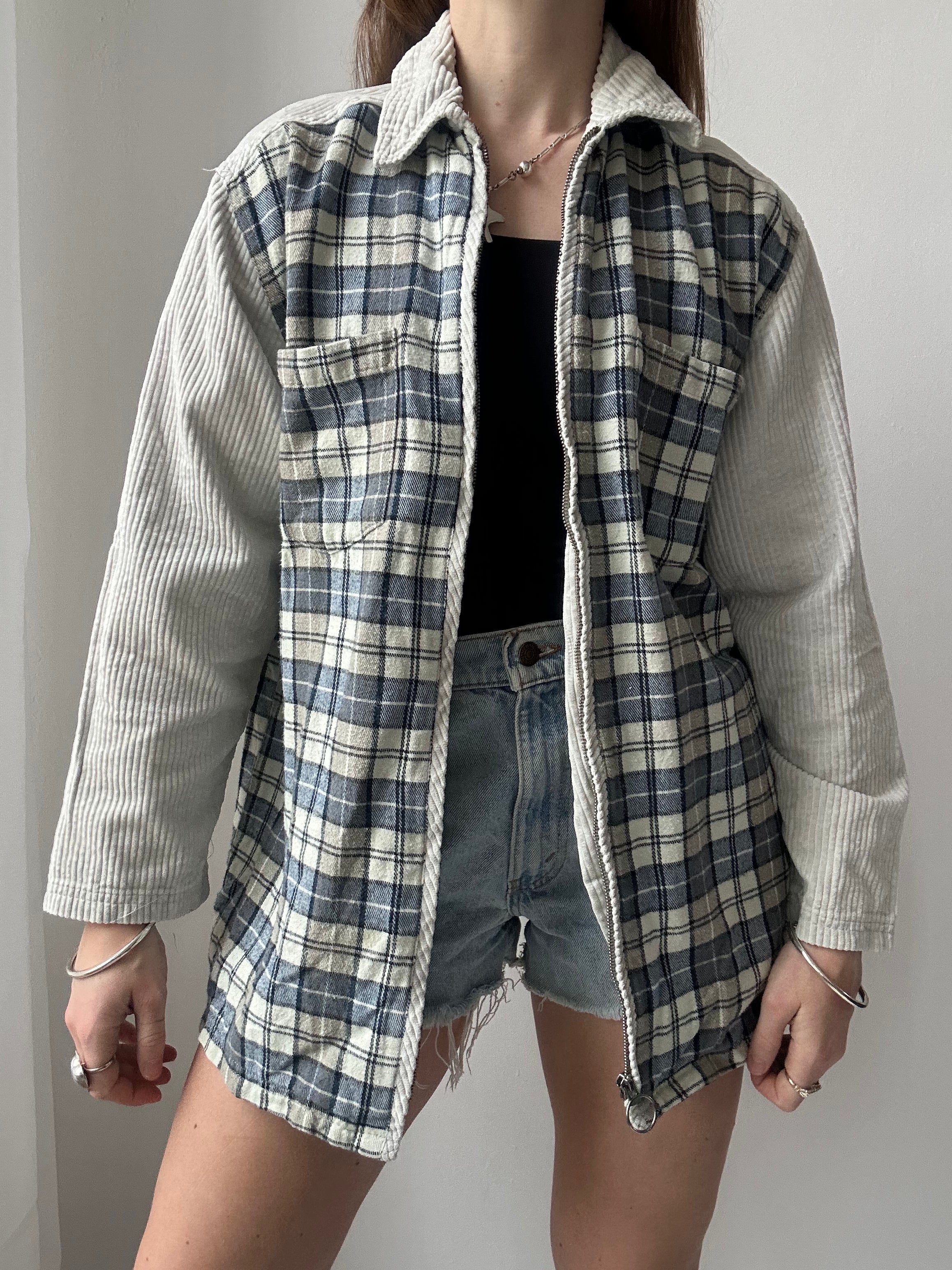 Tartan Cord Shirt 90's Size M