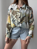 80's Printed Shirt Size Xl