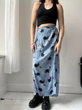 Blue Flroal Wrap Skirt Size 10