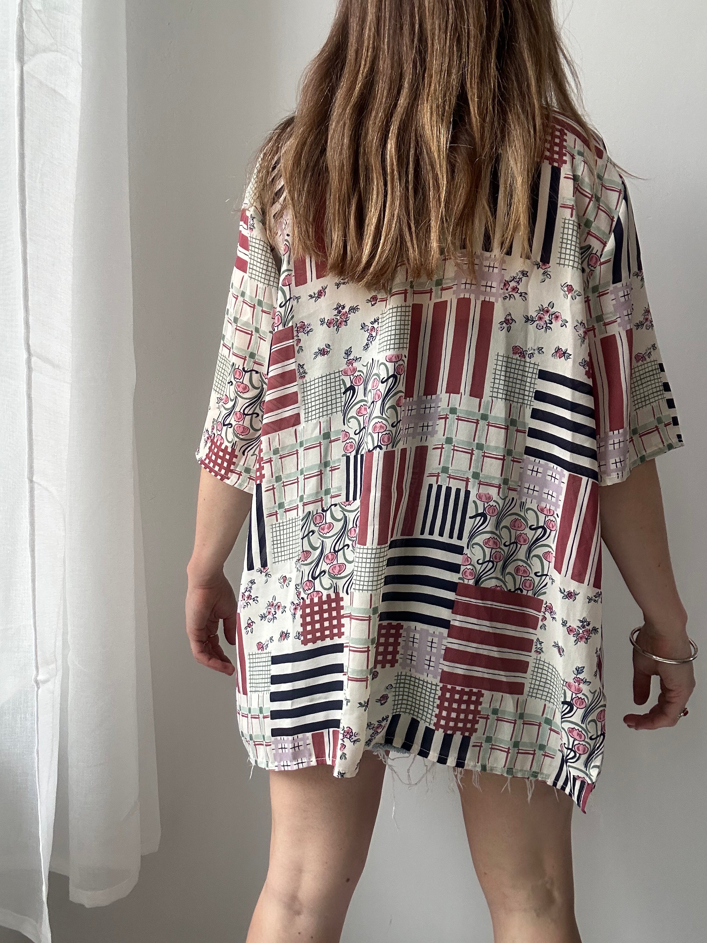90's Patchwork Shirt Size 14