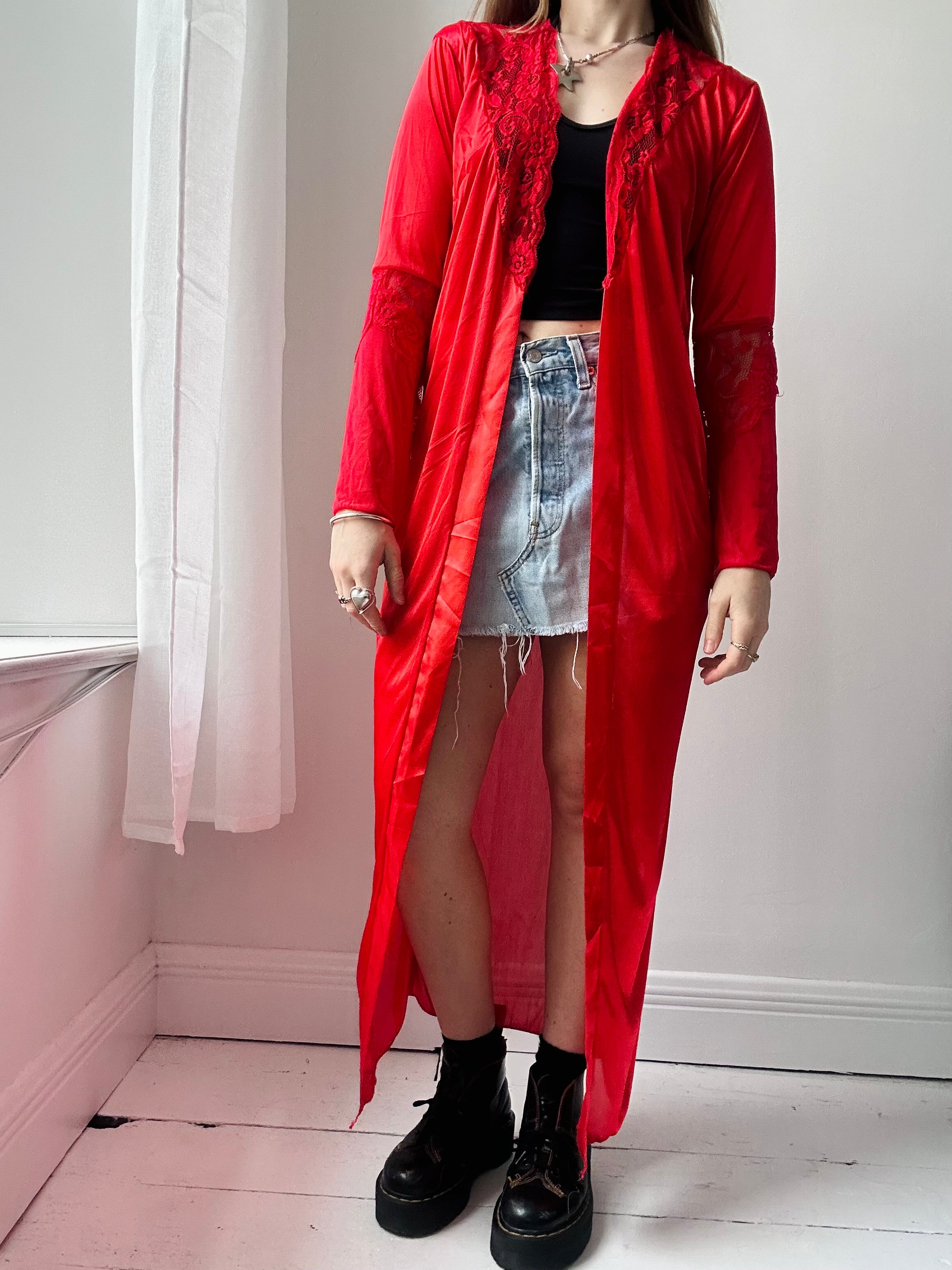 Red Lace Gown Size 10/12