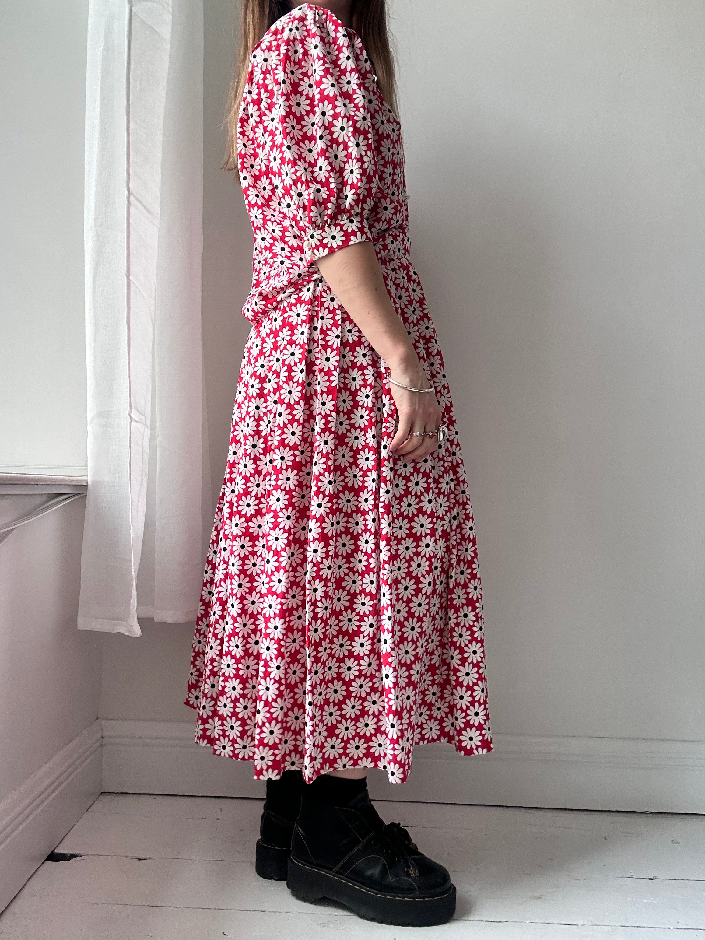 Floral Shirt And Skirt 80's Size 12