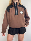 Champion Brown Half Zip Sweater Size L