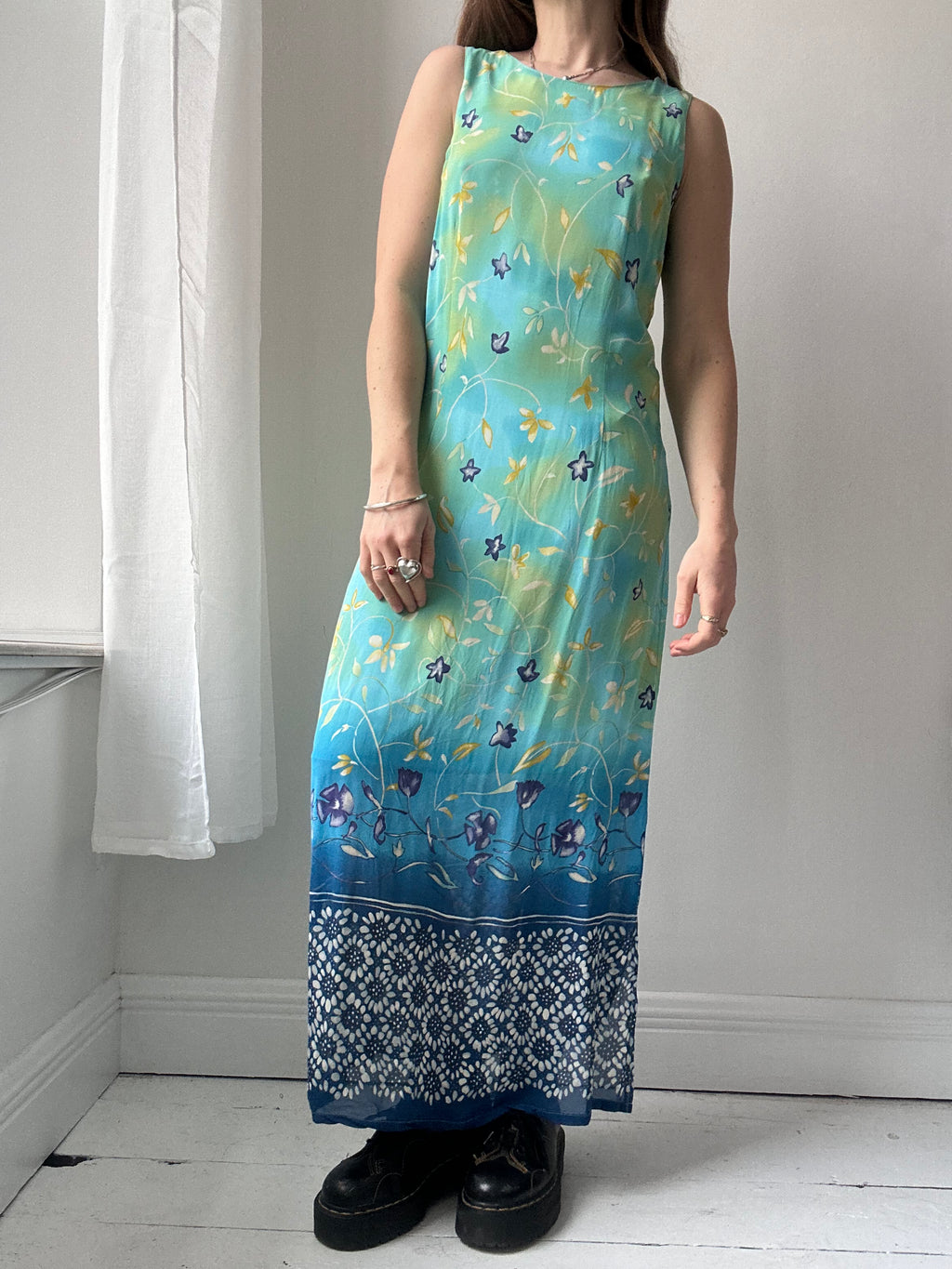 Turquoise Maxi Dress Size 10