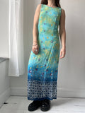 Turquoise Maxi Dress Size 10