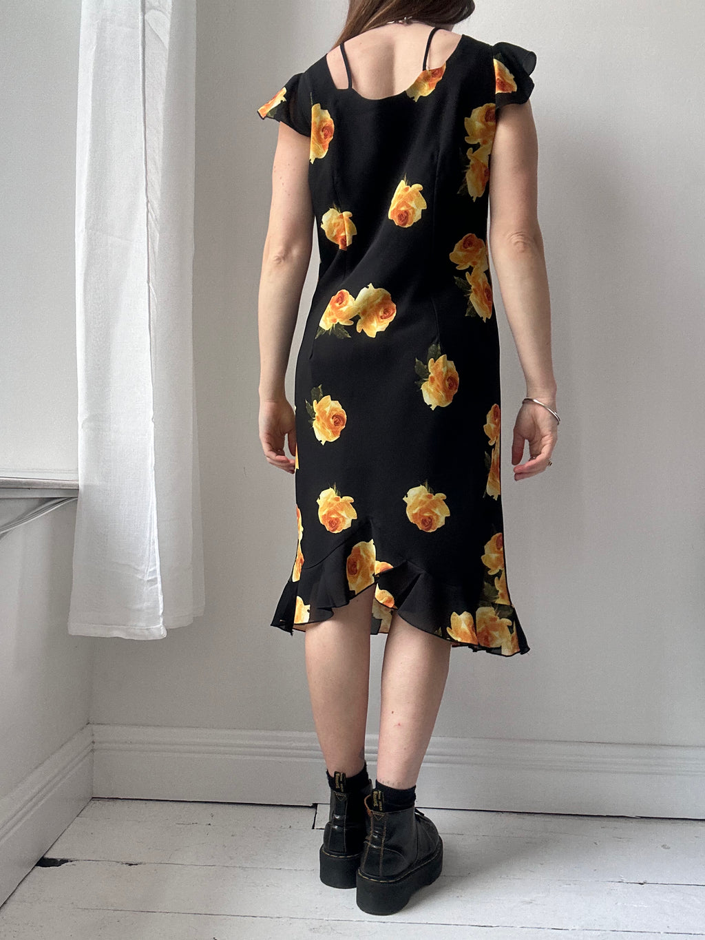Yellow Midi Dress Size 10