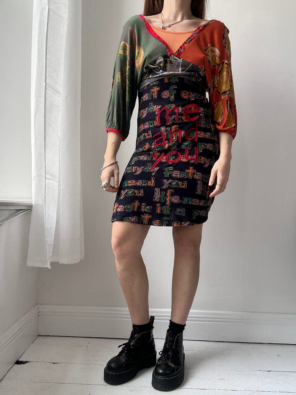 V Neck Jersey Dress Size 10/12