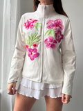 Floral Track Jacket Size 10/12