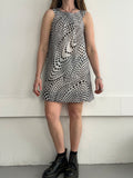 Polkadot Chiffon Mini Dress Size 10