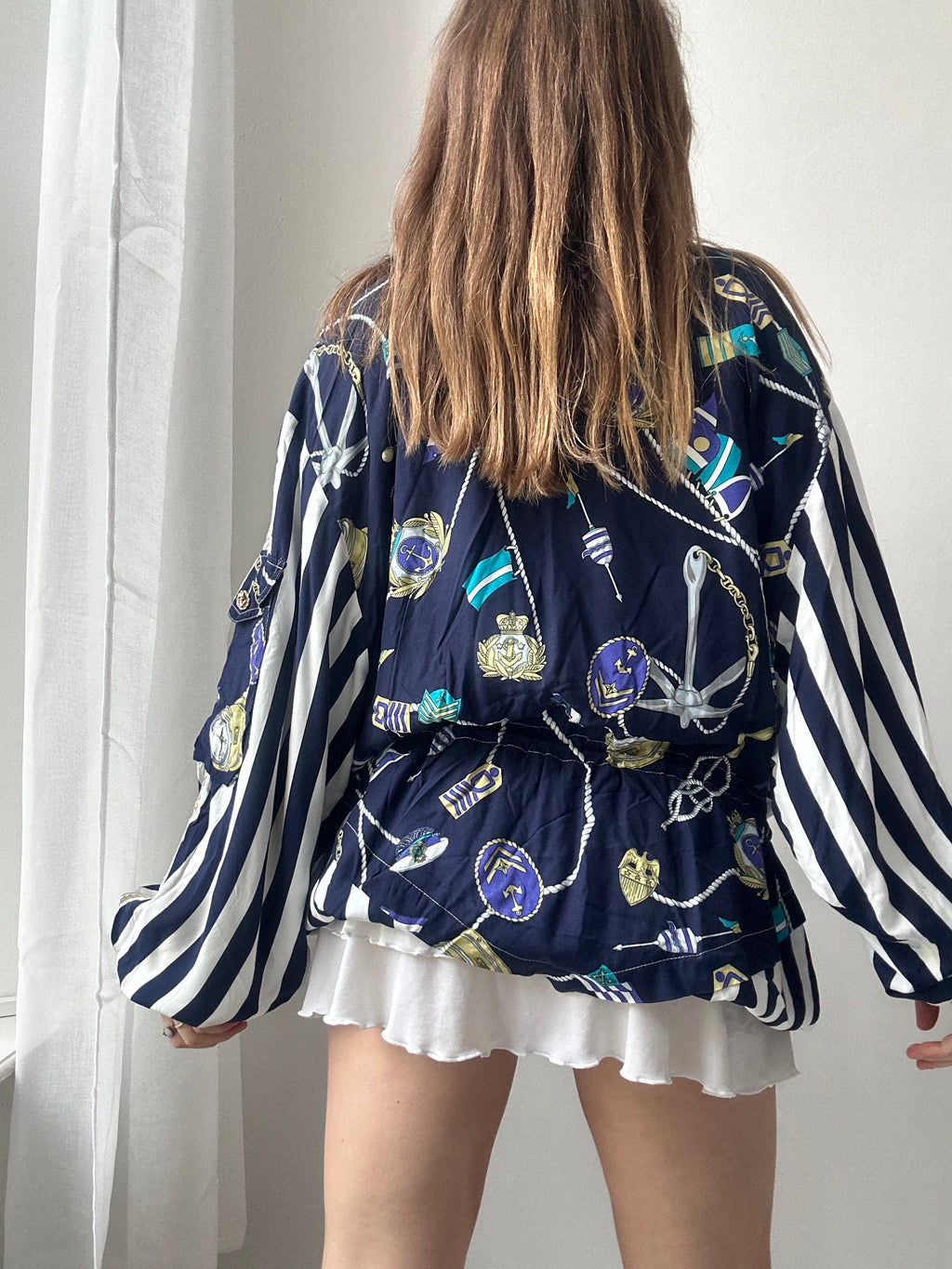 Striped 80's Jacket Size L