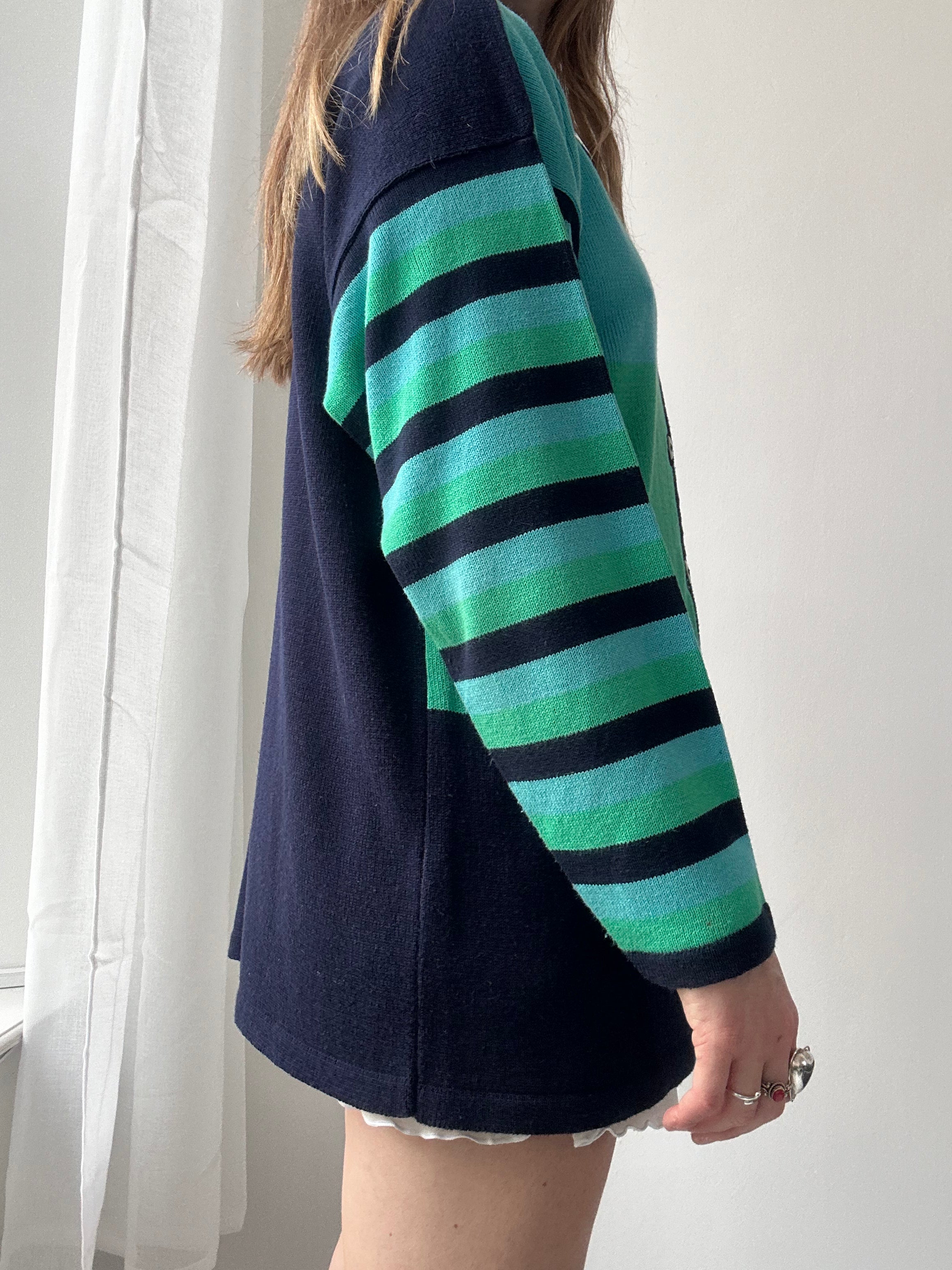 Striped Cardigan 90's Size 12