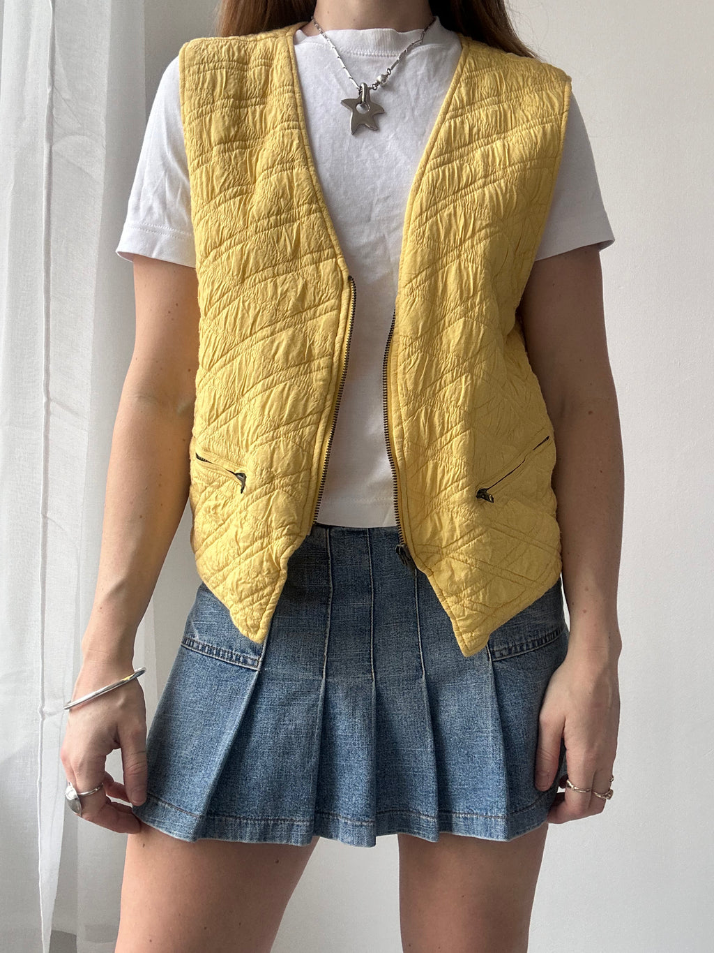 Yellow 90's Vest Size 10