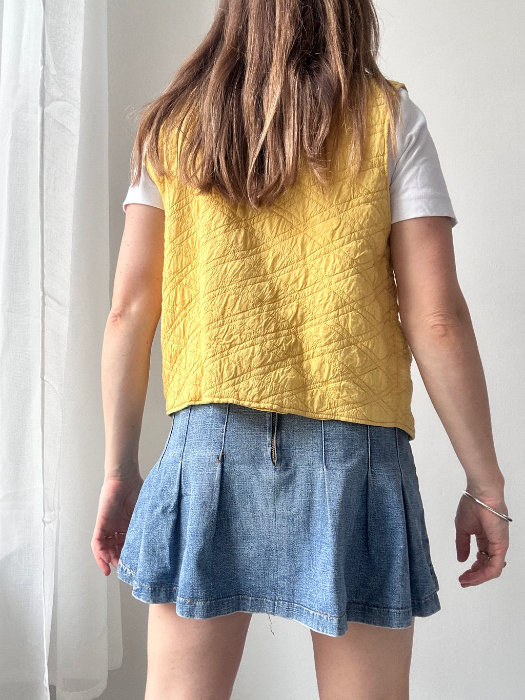 Yellow 90's Vest Size 10