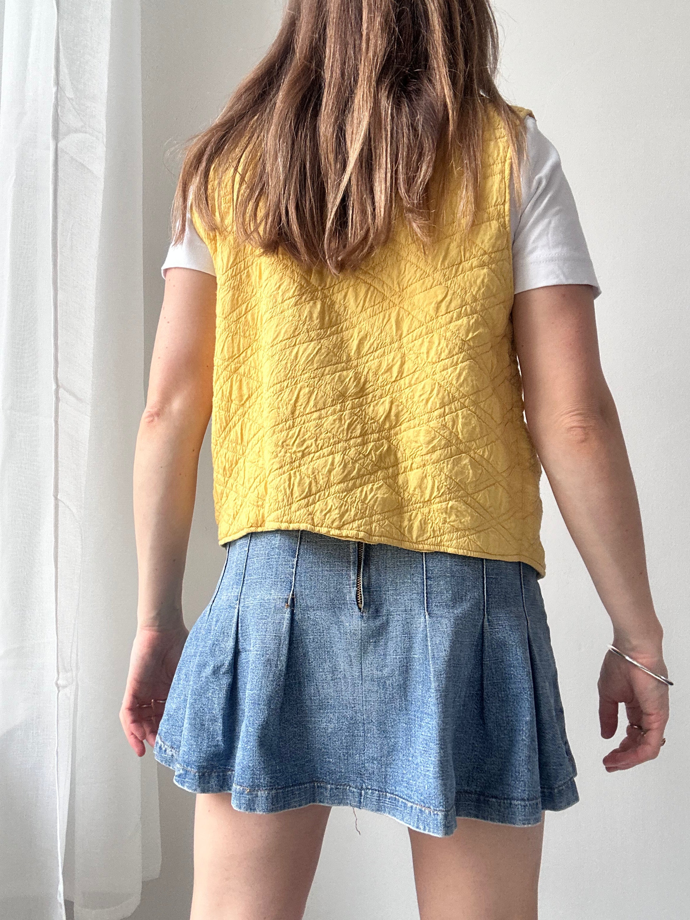 Yellow 90's Vest Size 10