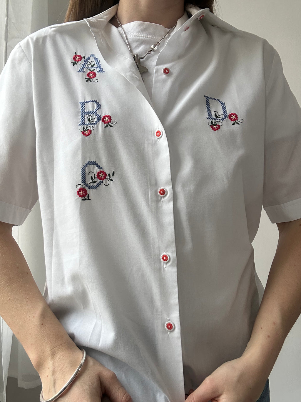 ABCD Embroider Shirt Size 10