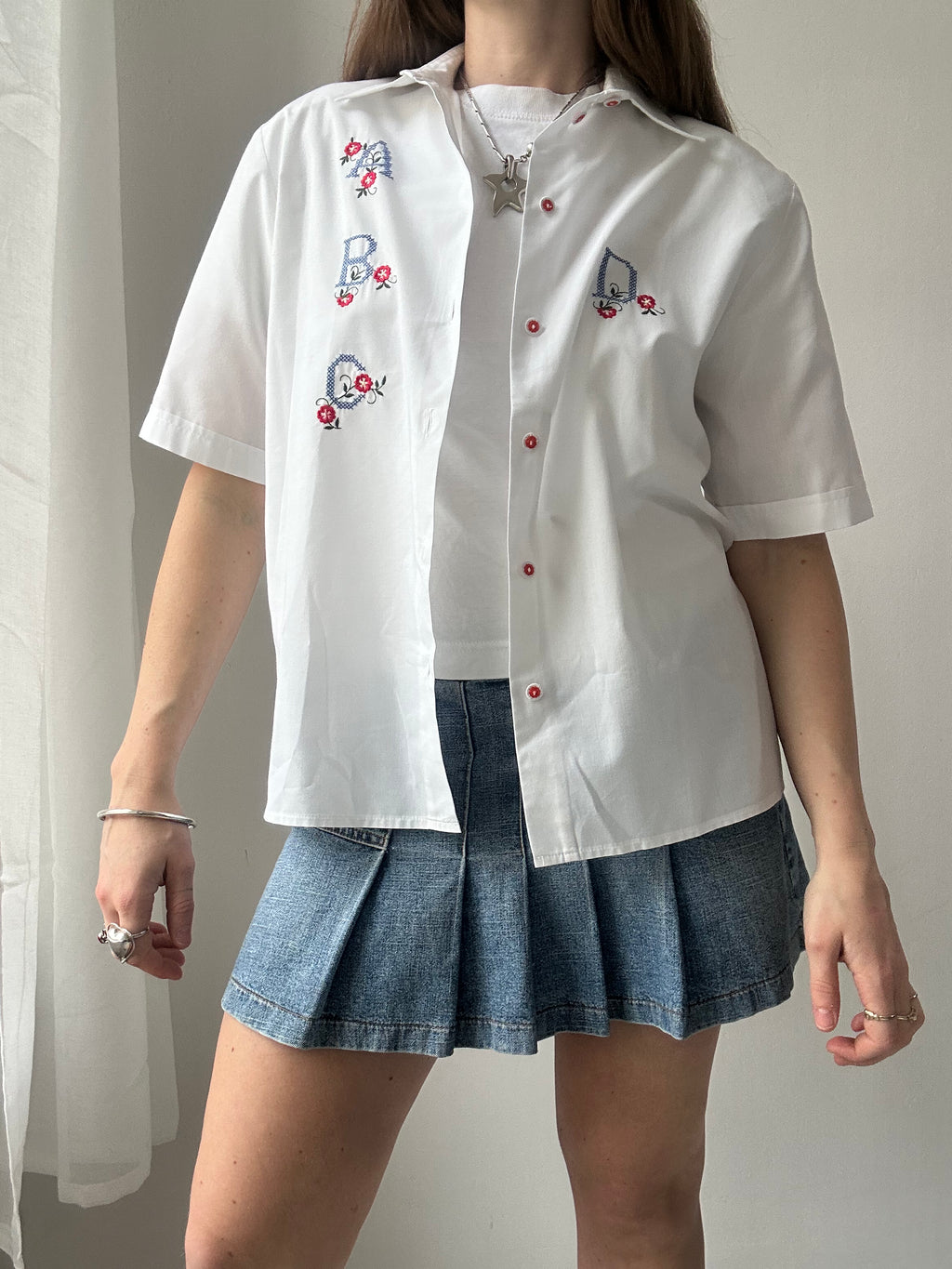 ABCD Embroider Shirt Size 10