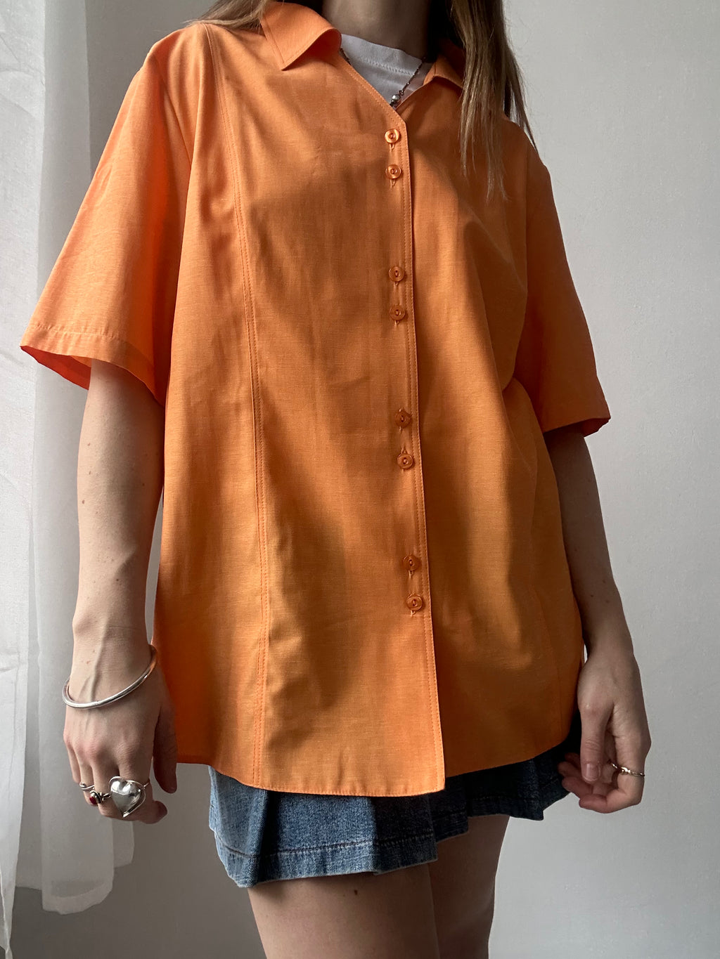 Orange 80's Shirt Size 14