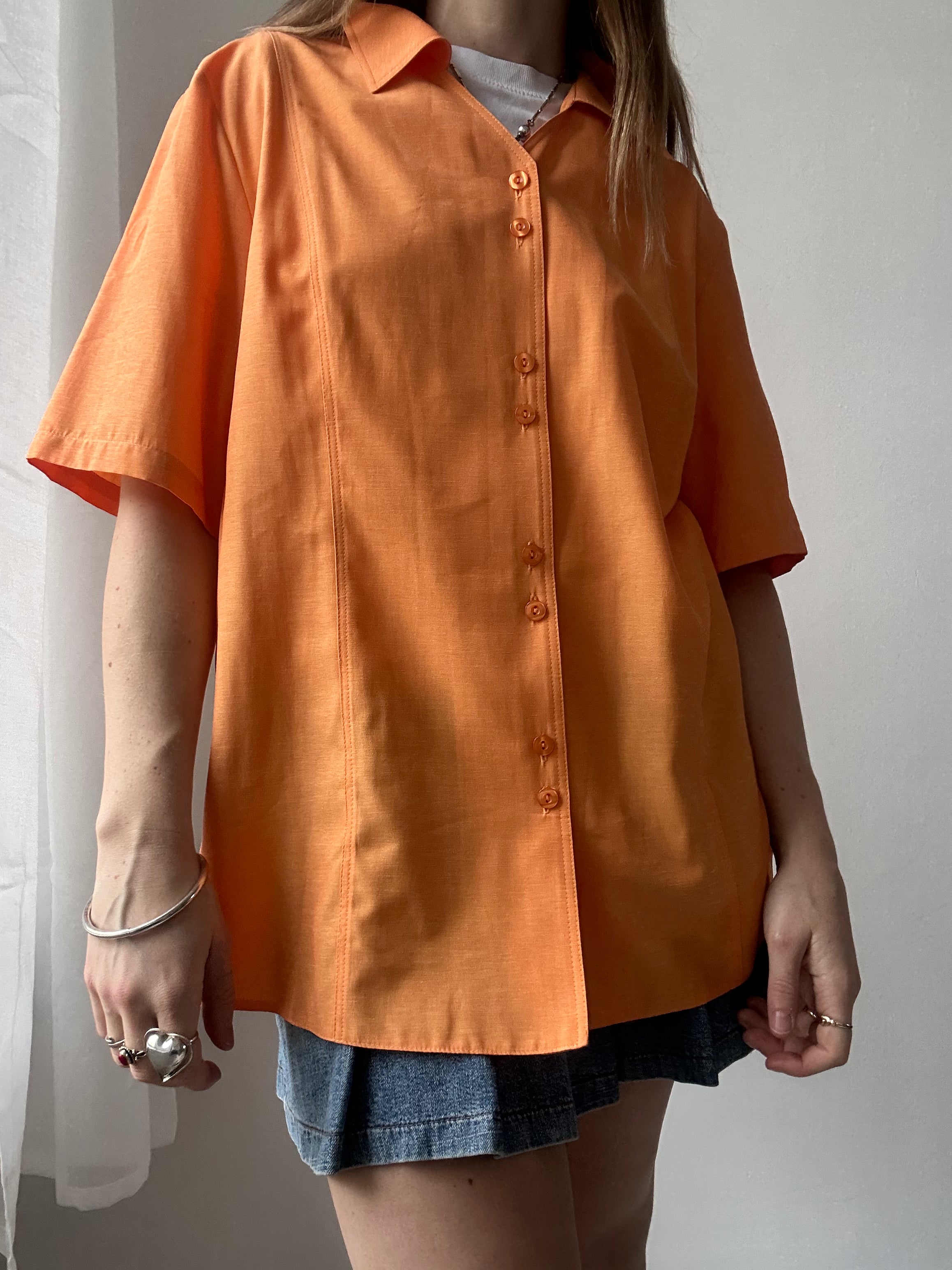 Orange 80's Shirt Size 14