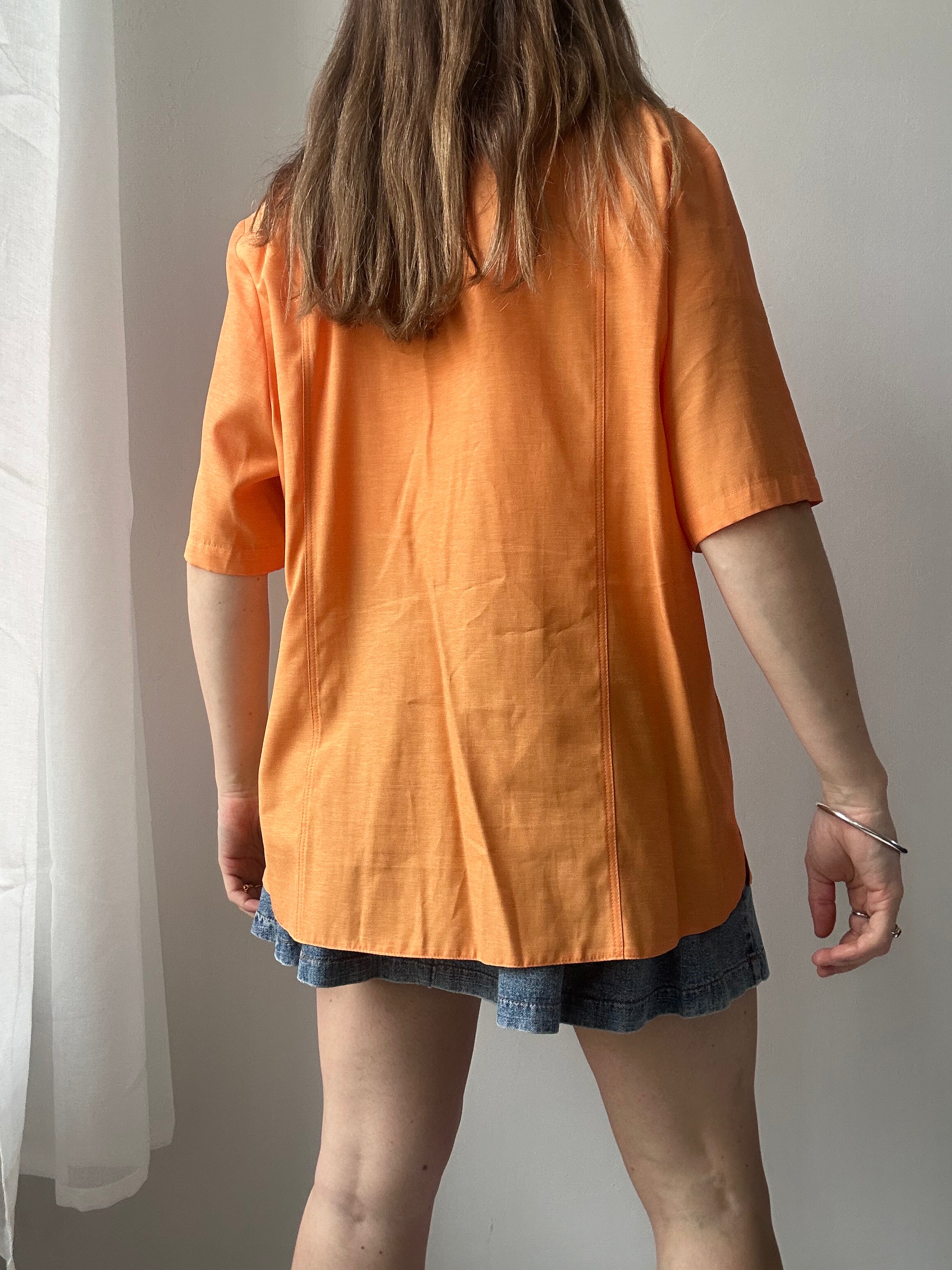 Orange 80's Shirt Size 14