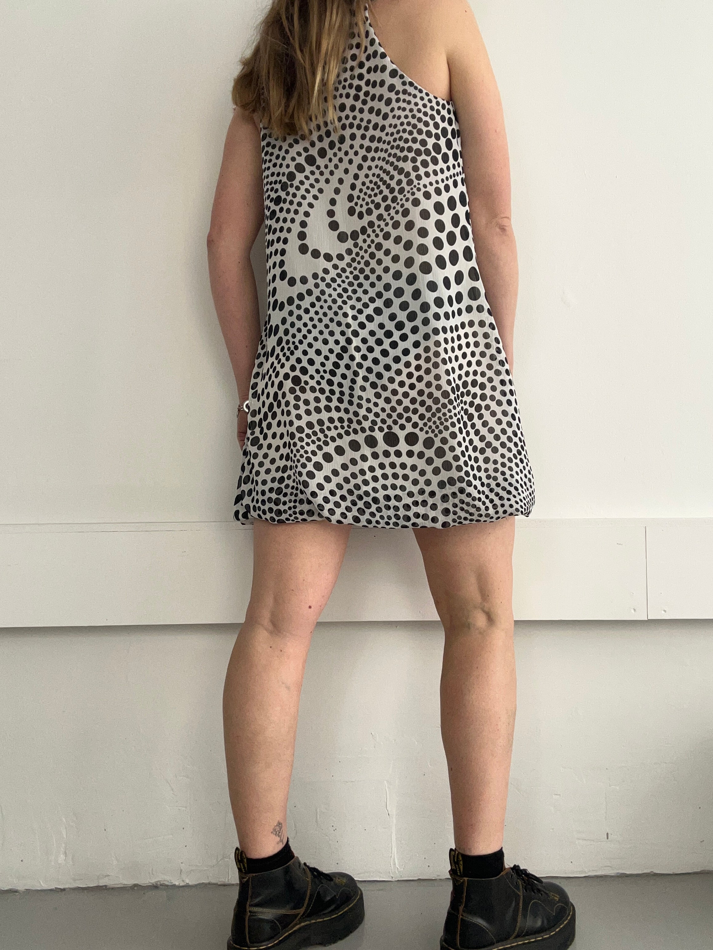 Polkadot Chiffon Mini Dress Size 10