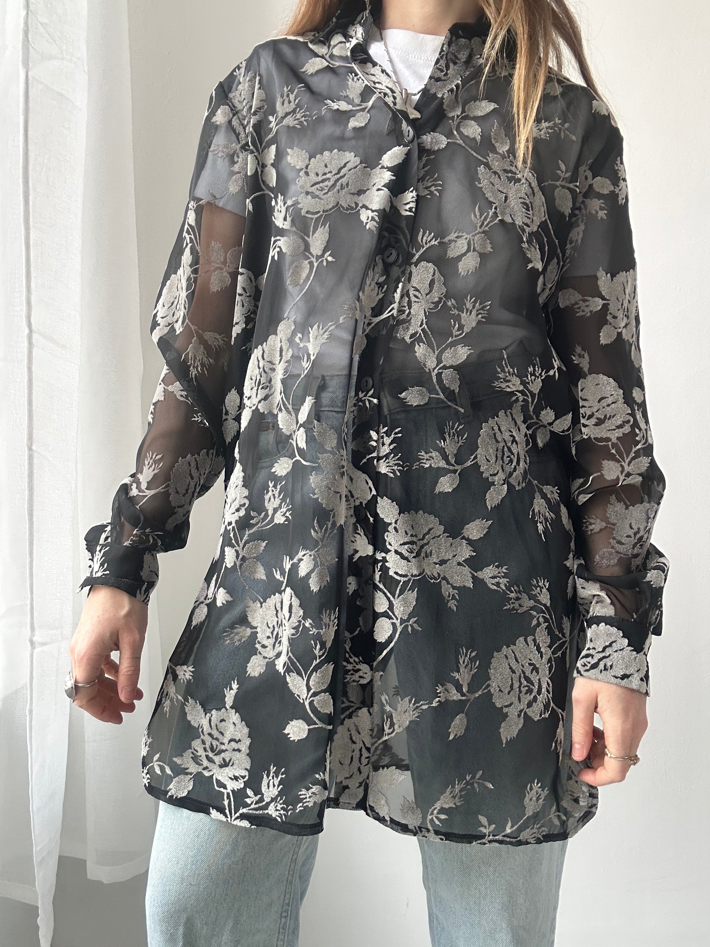 Balck Sheer Shirt Size L