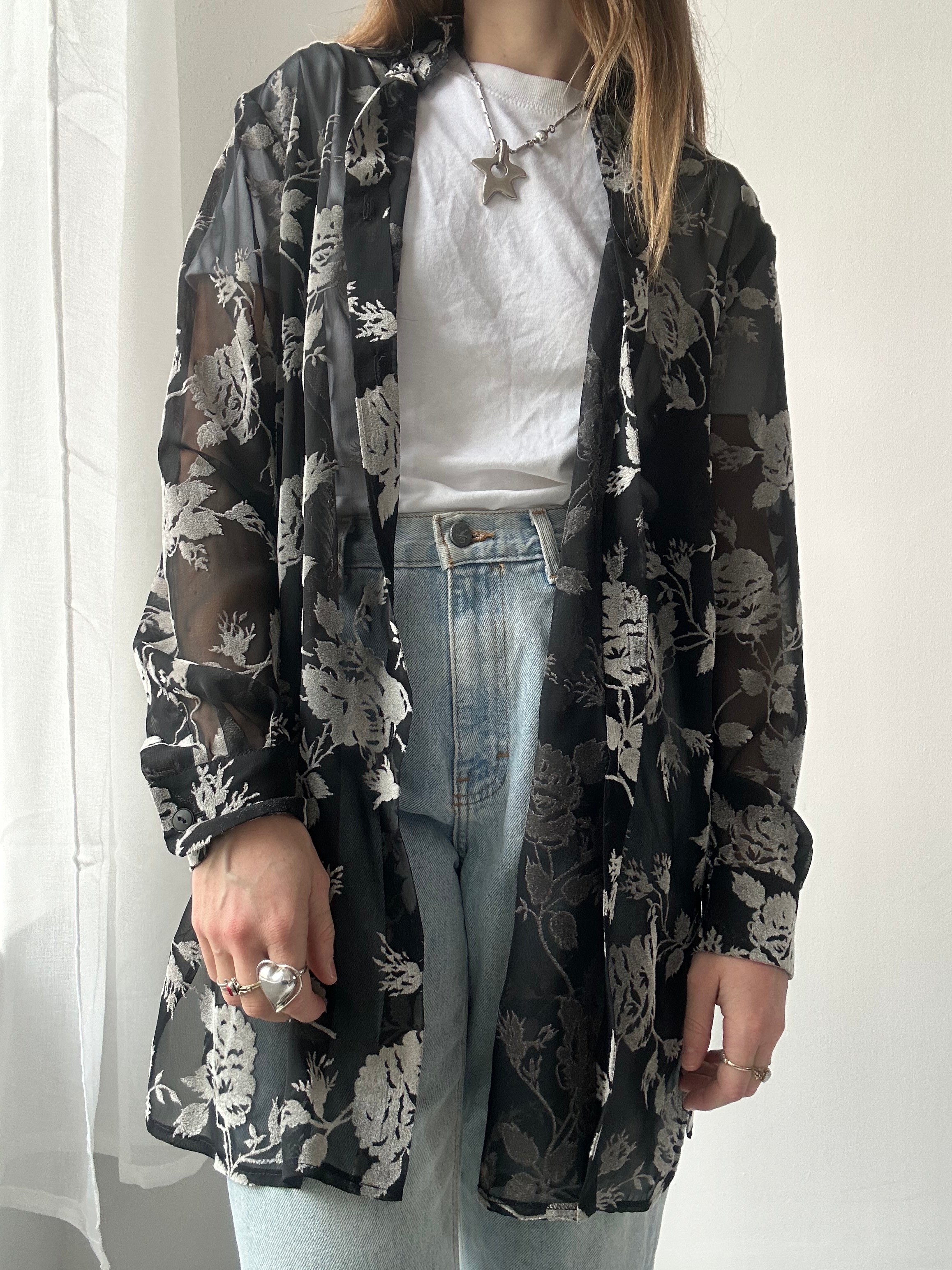 Balck Sheer Shirt Size L