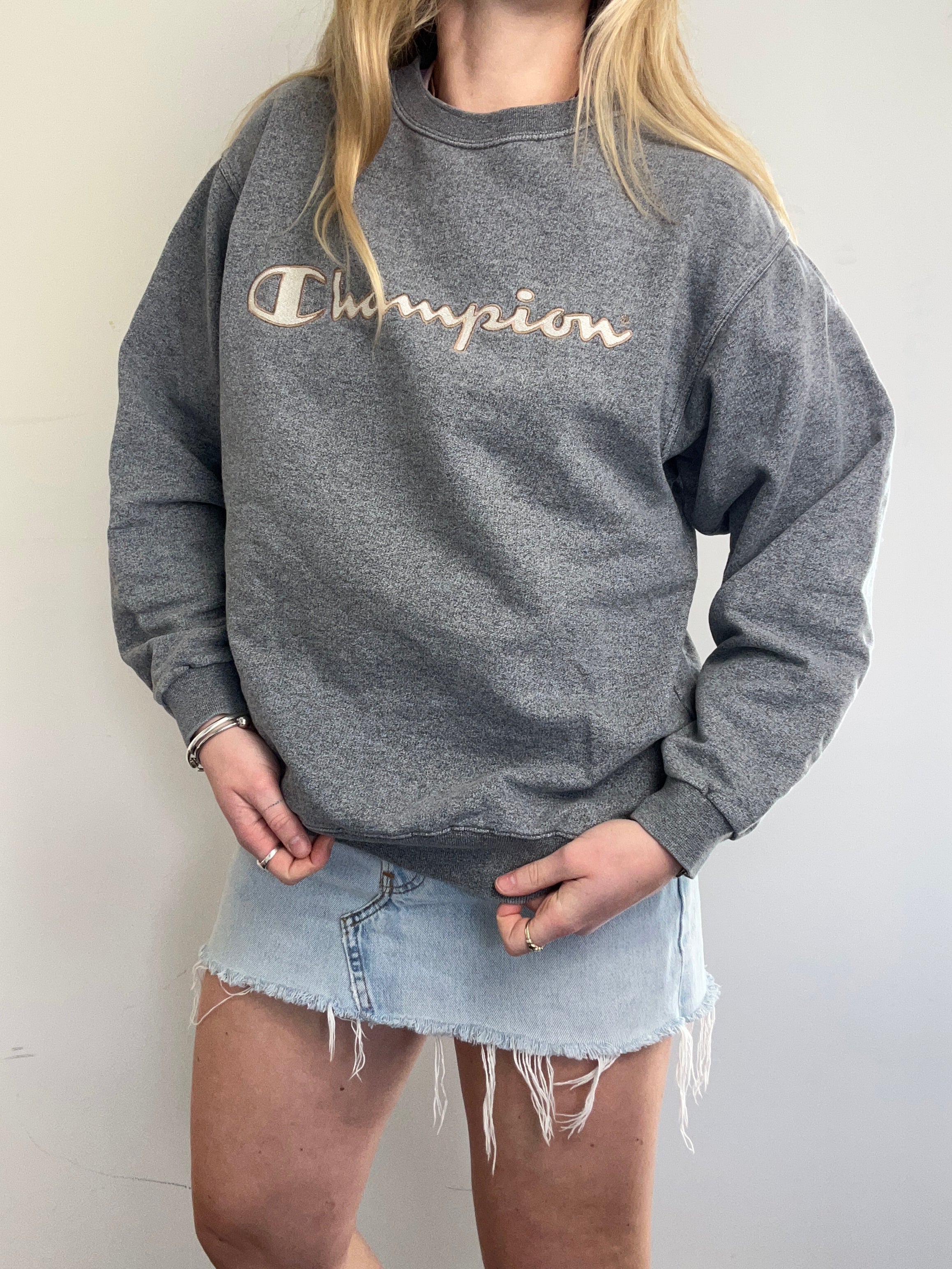 Champion Grey Sweater Size S